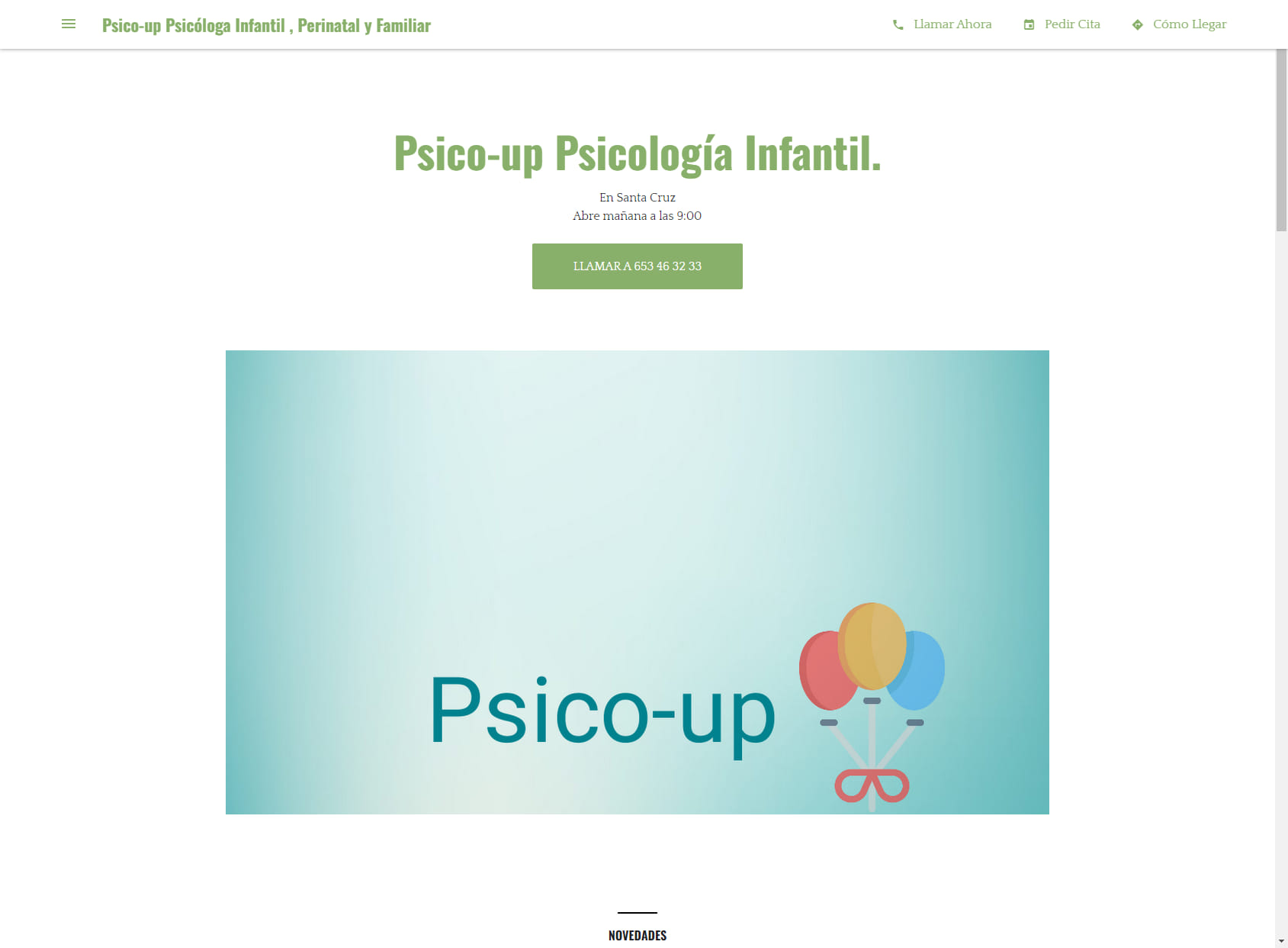Psico-up Psicóloga Infantil , Perinatal y Familiar