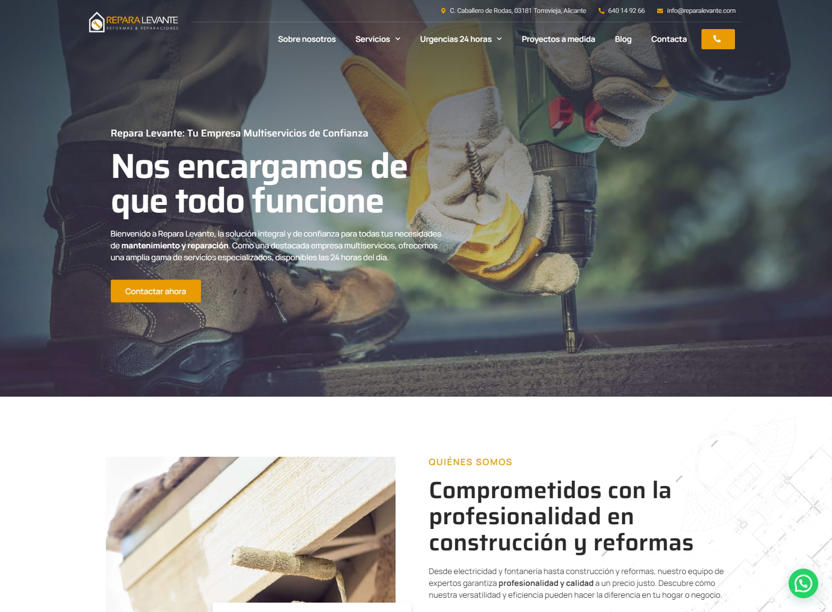 Repara Levante | Servicios de Reformas y Mantenimiento 24 Horas en Torrevieja