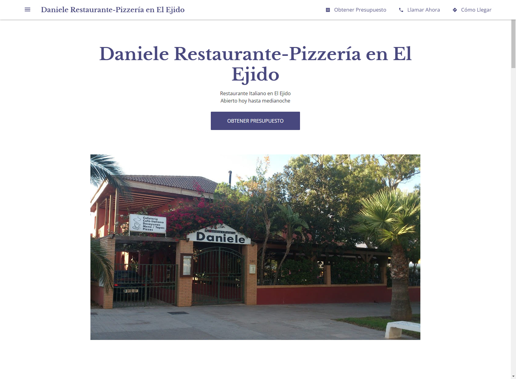 Daniele Restaurante-Pizzería en El Ejido