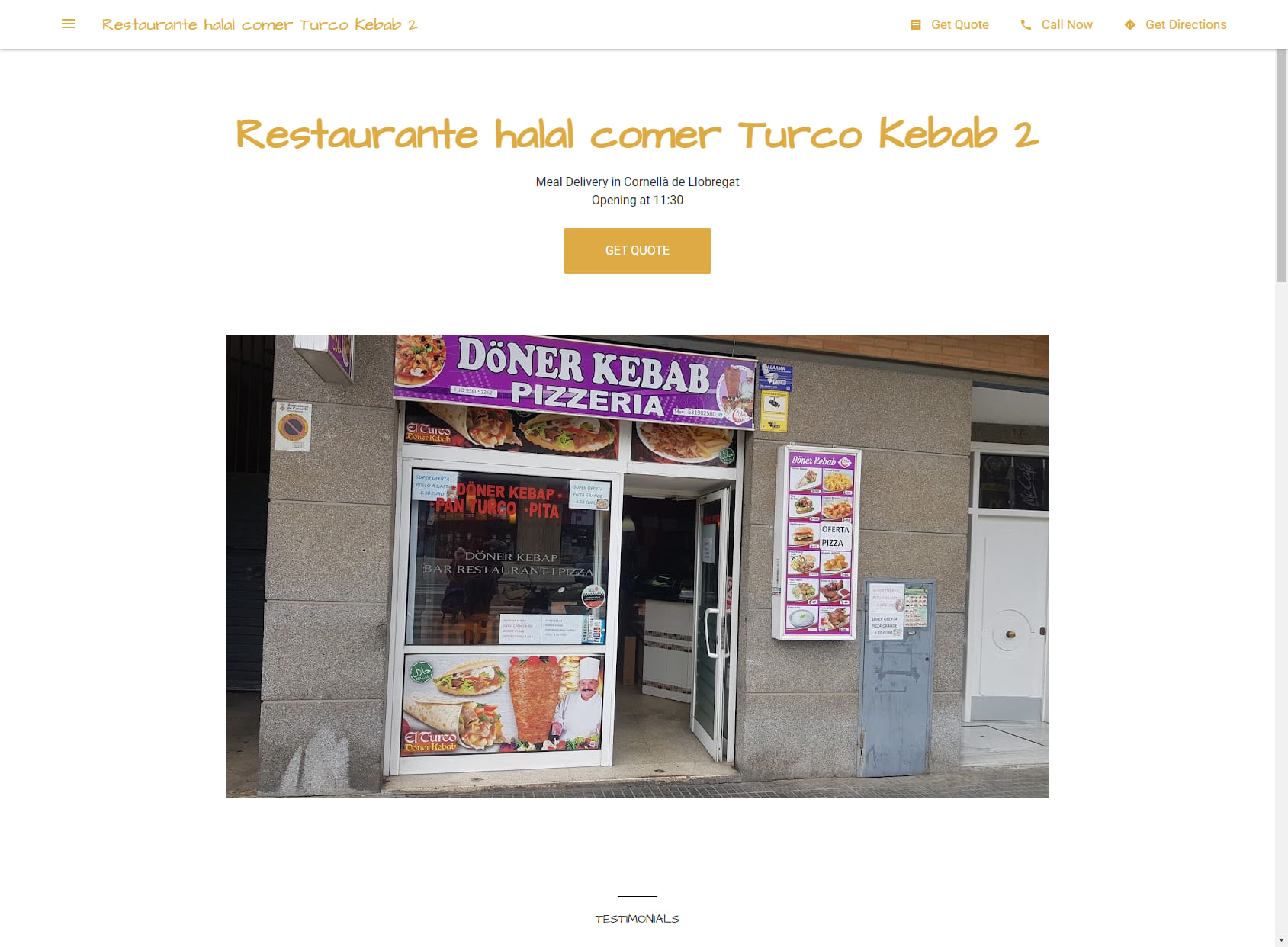 Restaurante halal comer Turco Kebab 2