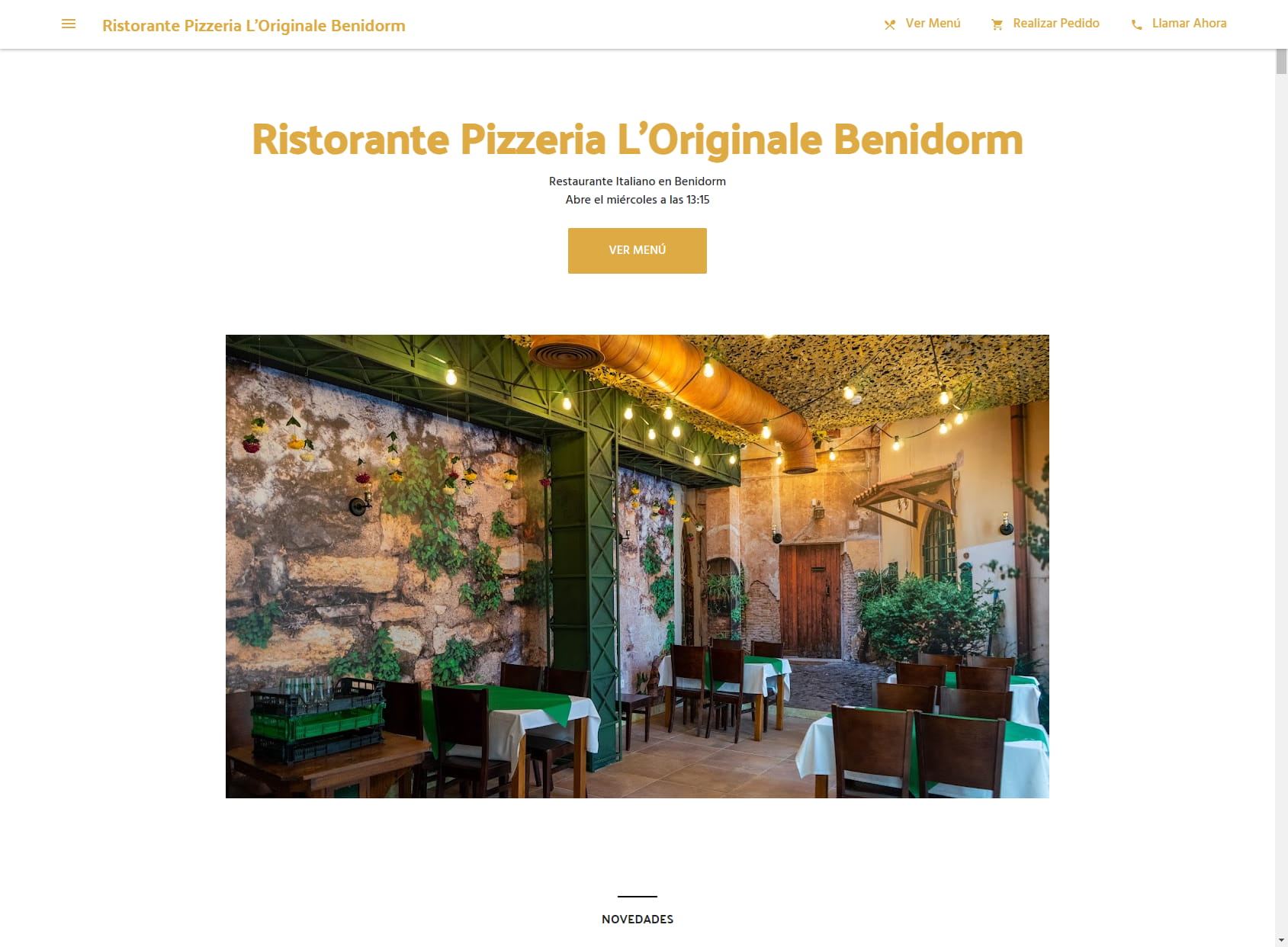Ristorante Pizzeria L'Originale Benidorm