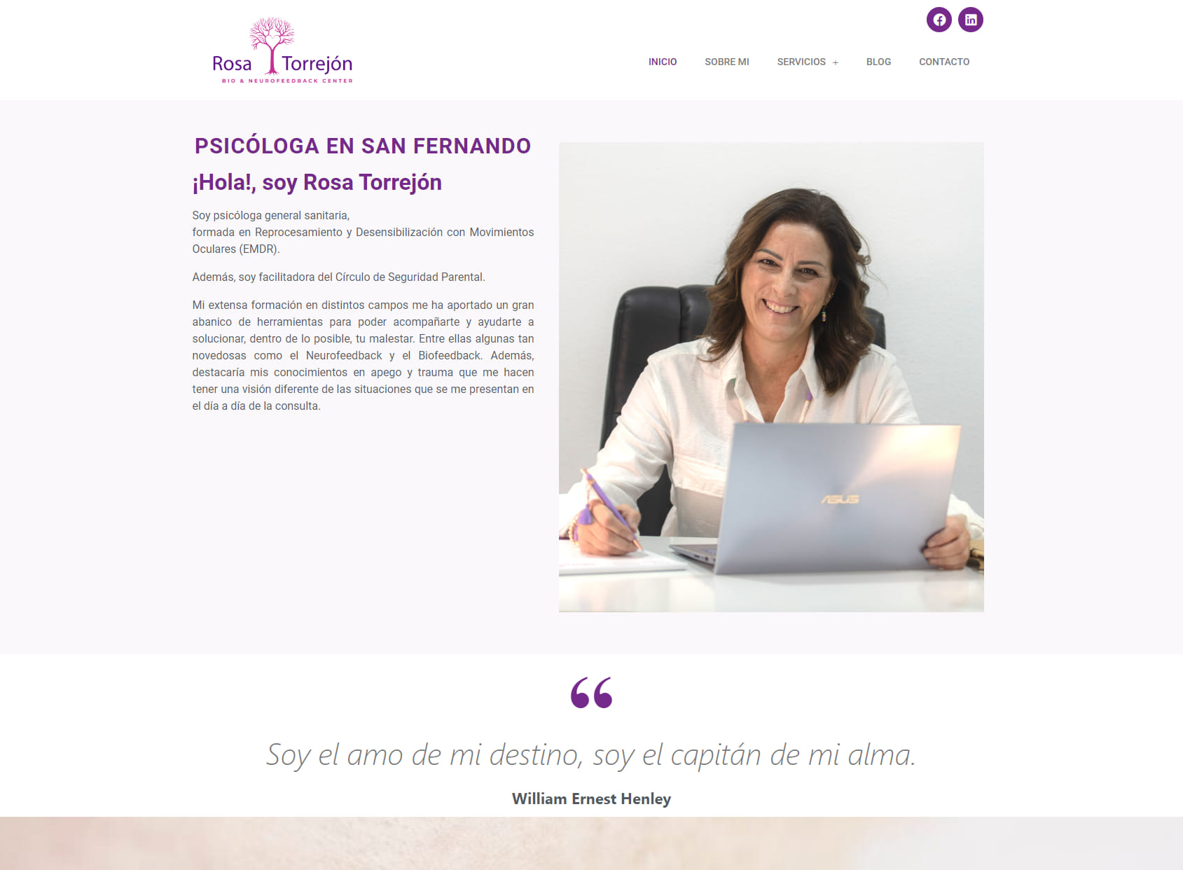 Psicóloga San Fernando - Rosa Torrejón de Celis - EMDR, Neurofeedback y Biofeedback