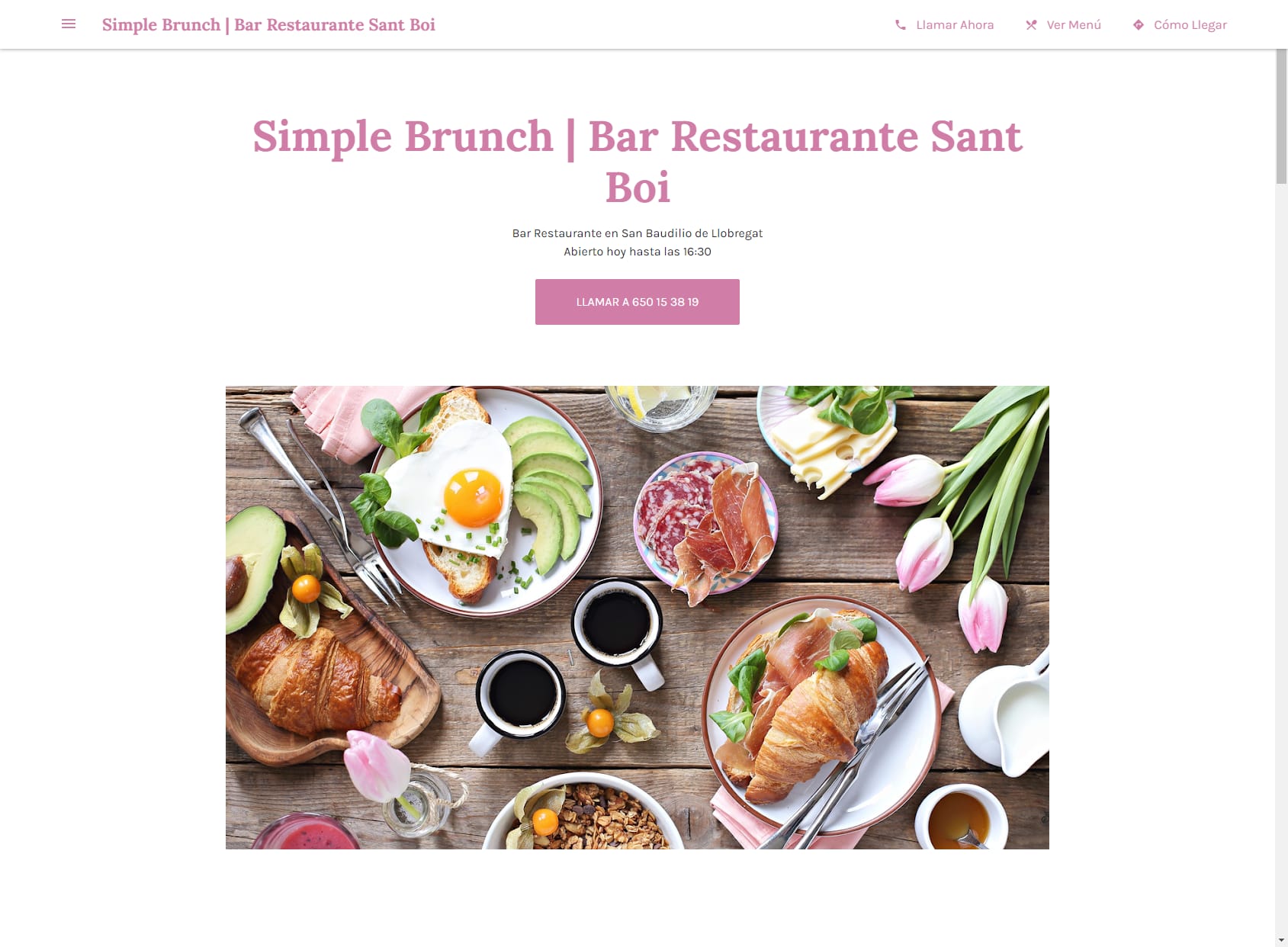 Simple Brunch | Bar Restaurante Sant Boi