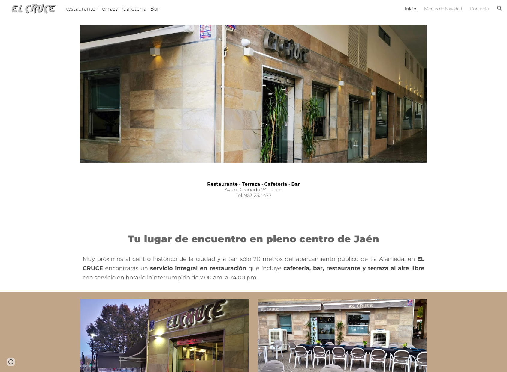 EL CRUCE - Restaurante · Terraza · Cafetería · Bar
