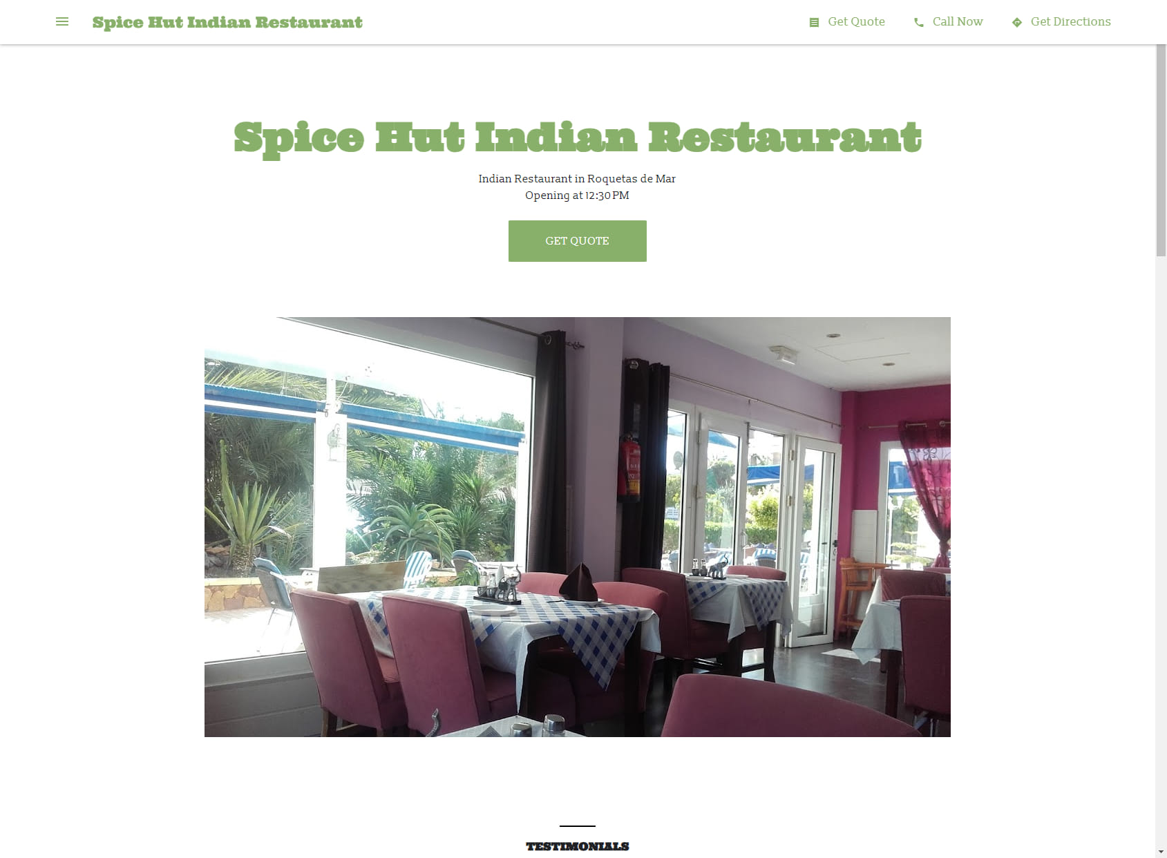 Spice Hut Indian Restaurant