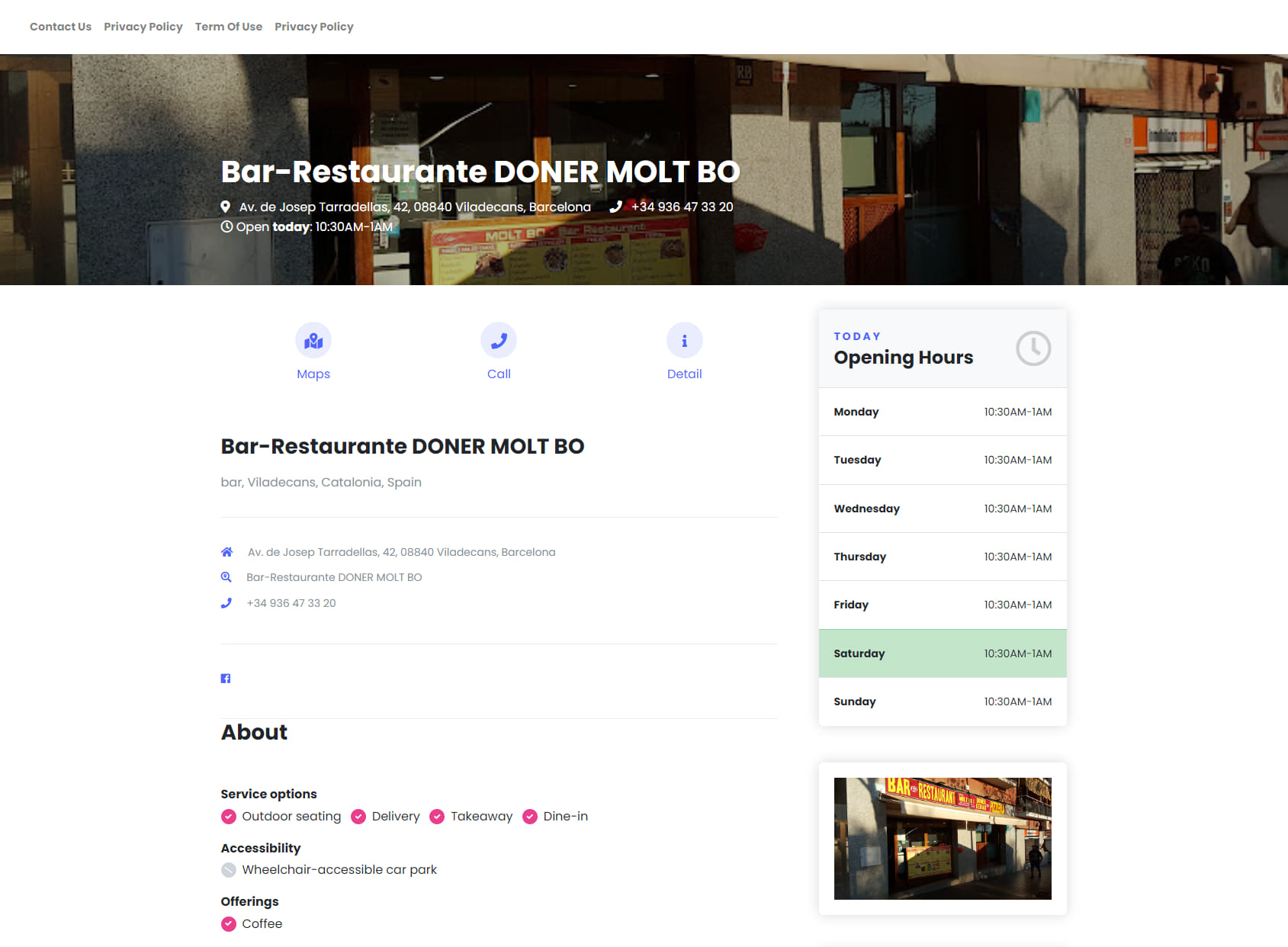 Bar-Restaurante DONER MOLT BO