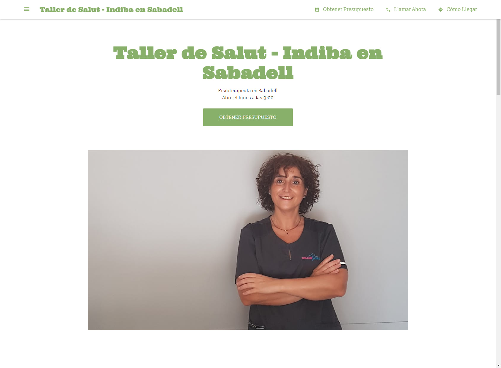 Taller de Salut - Indiba en Sabadell