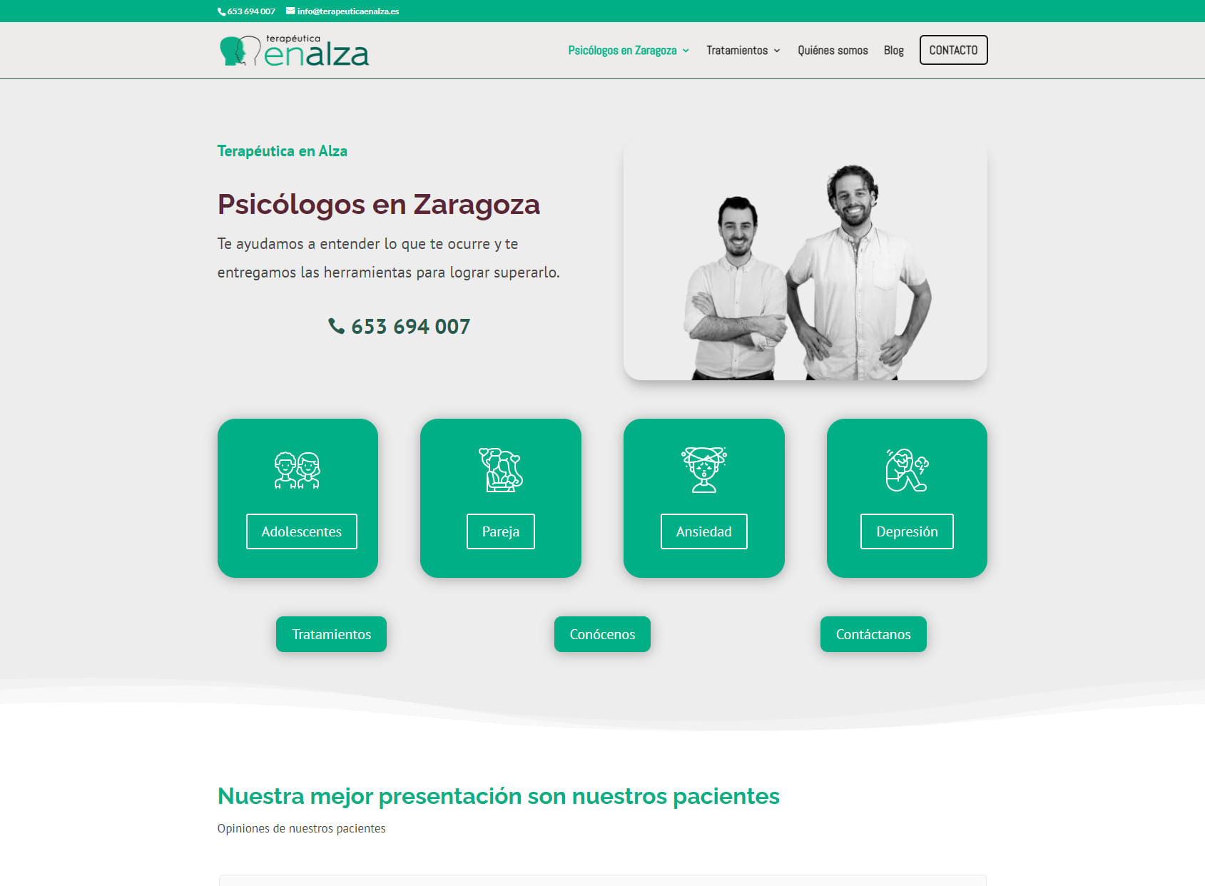 Terapéutica en Alza. Consulta de psicólogos en Zaragoza