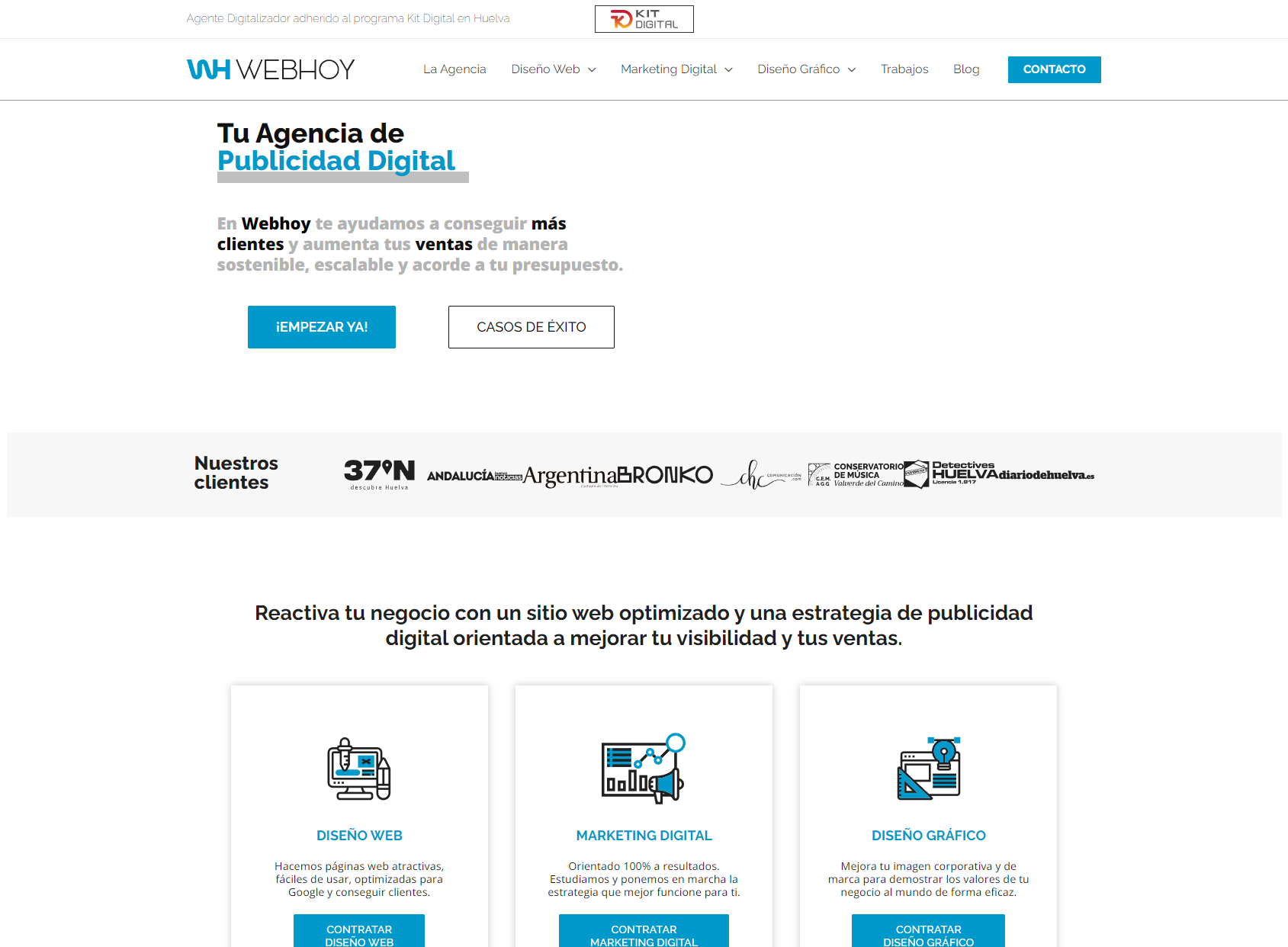 Webhoy | Agencia de Diseño Web Huelva y Marketing Digital