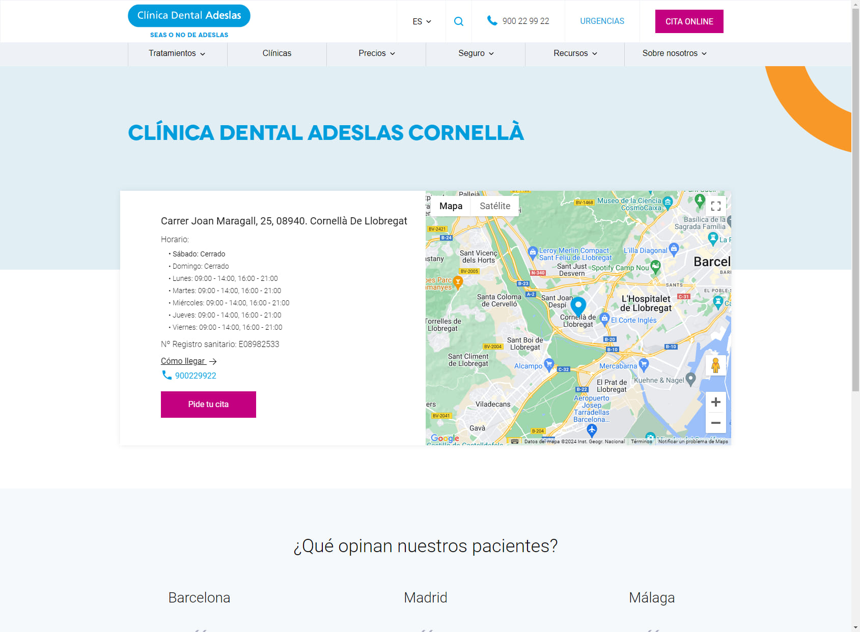 Clínica Dental Adeslas Cornellà