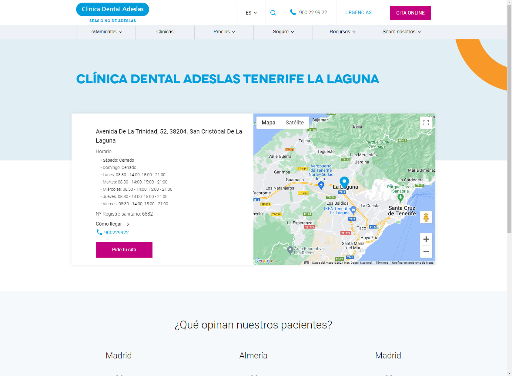 Adeslas Dental Clinic Tenerife La Laguna