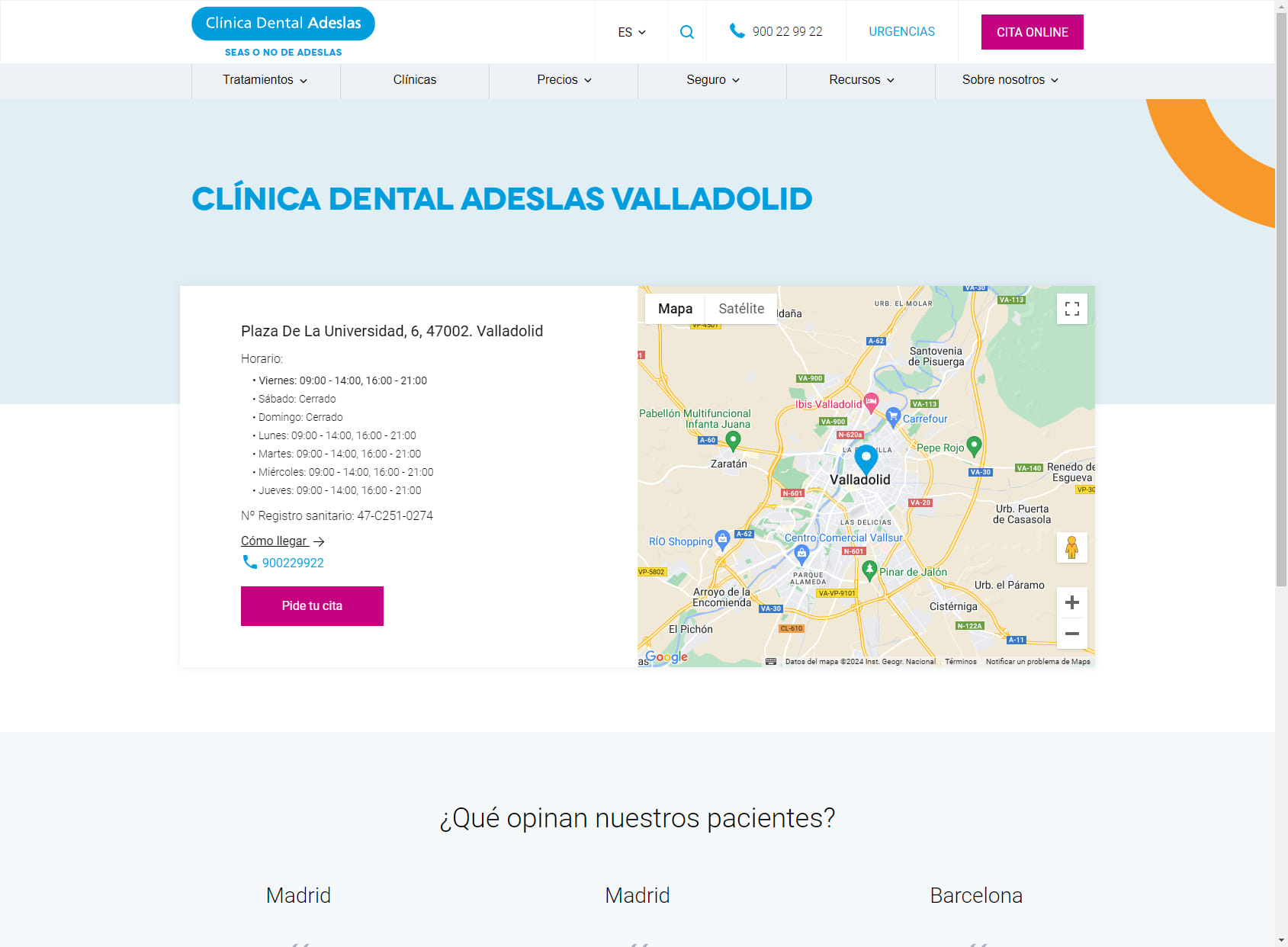 Adeslas Dental Clinic Valladolid