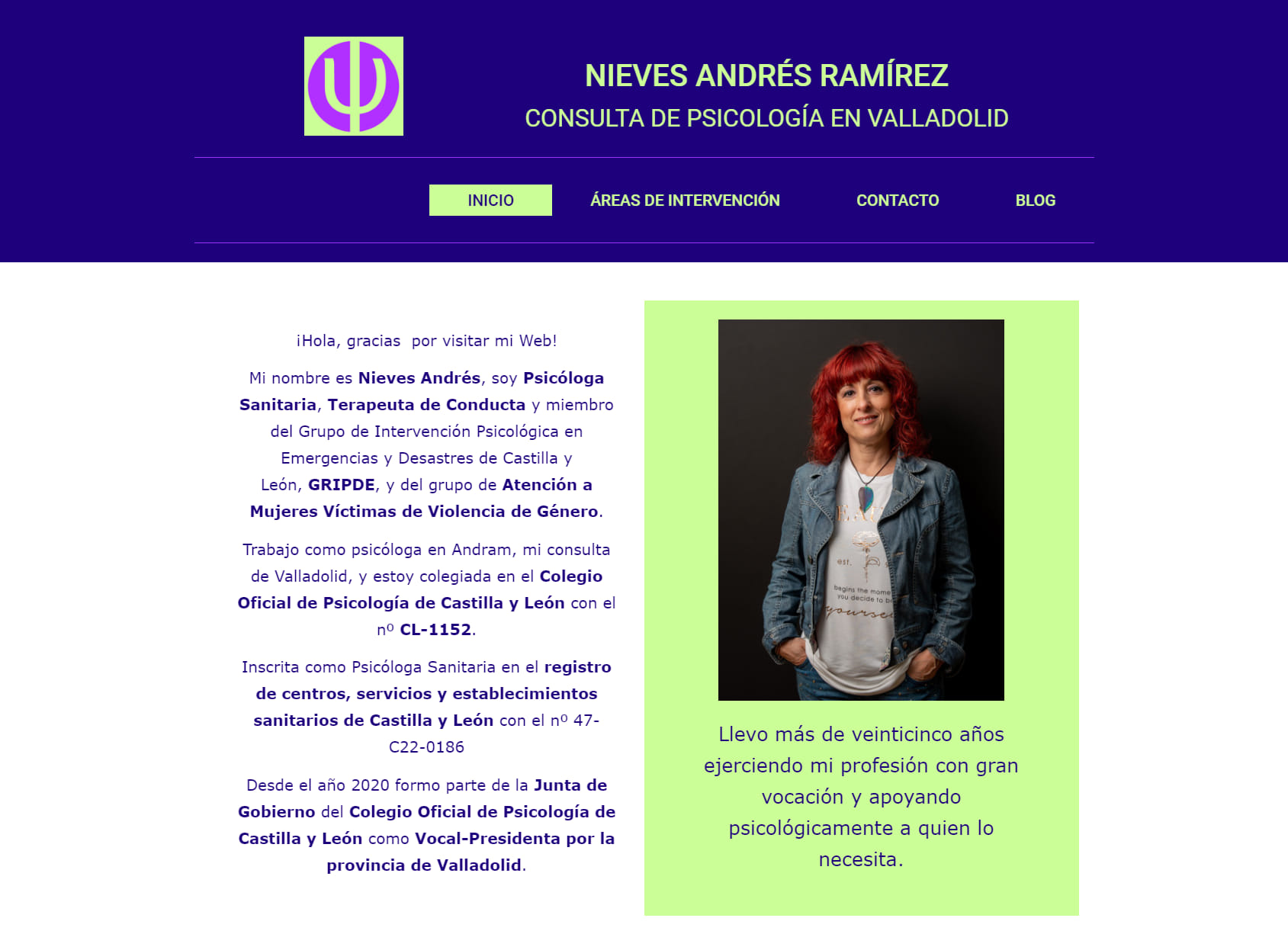 Consulta de Psicología Nieves Andrés