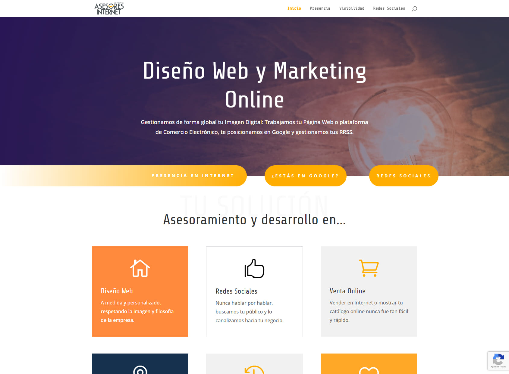 Diseño Web | Marketing Online | SEO | Gestión de RRSS | Asesores Internet