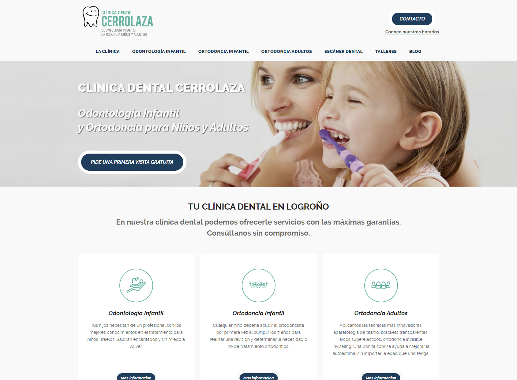 Clínica Dental Cerrolaza. Odontopediatría y Ortodoncia para niños y adultos