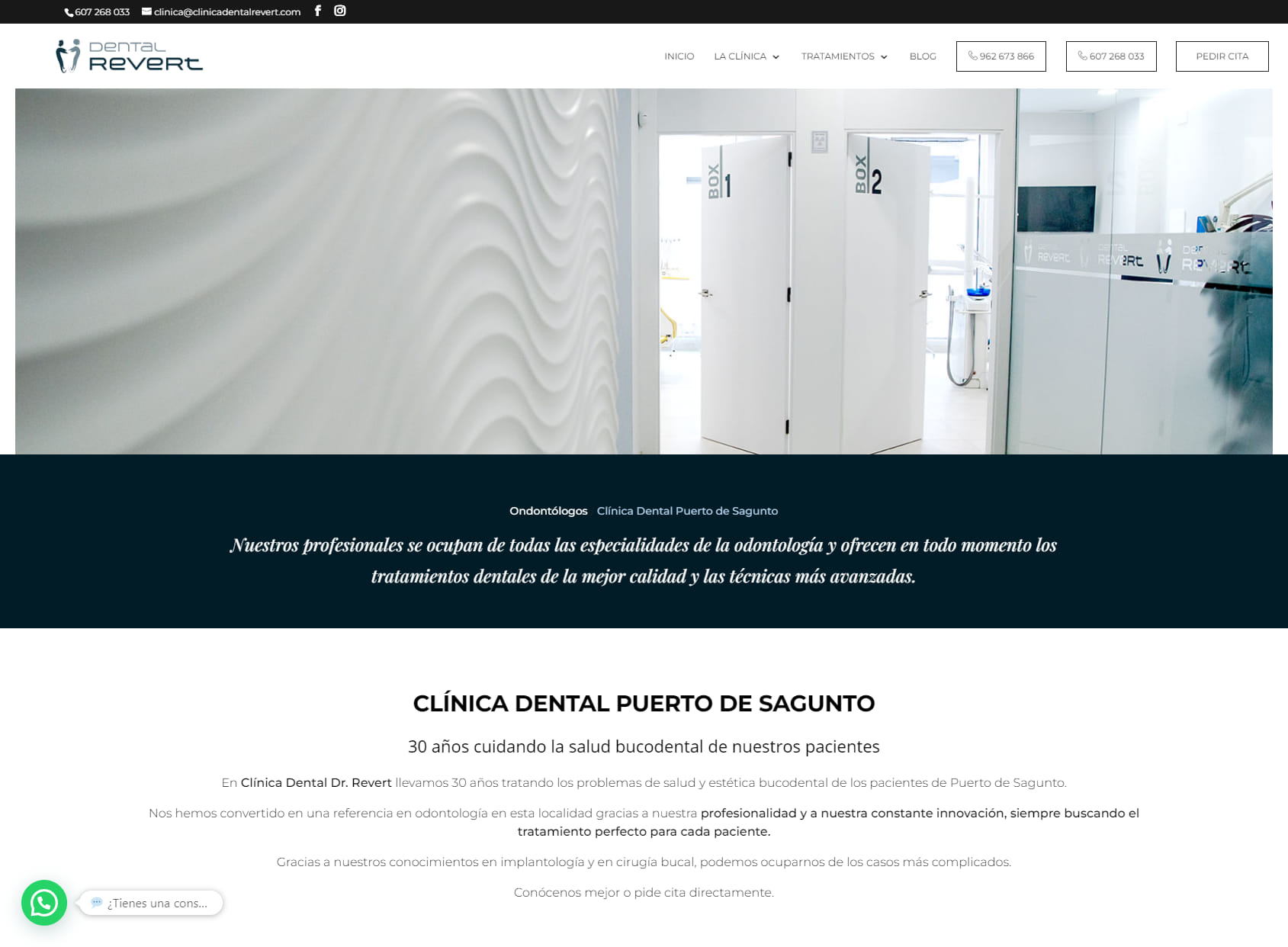 Clinica Dental Revert. Dentista Puerto de Sagunto