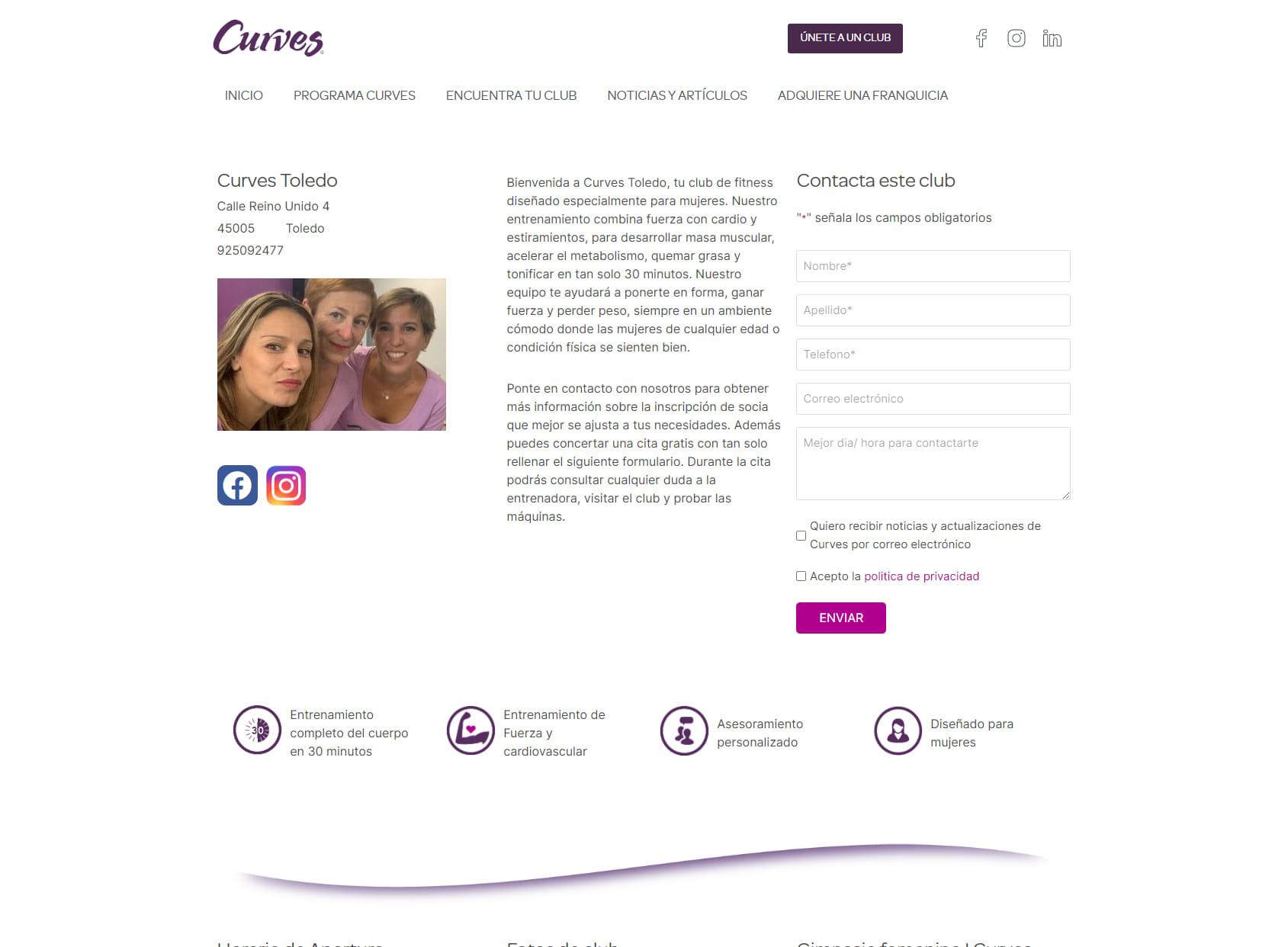 Curves Toledo - Gimnasio para Mujeres Toledo
