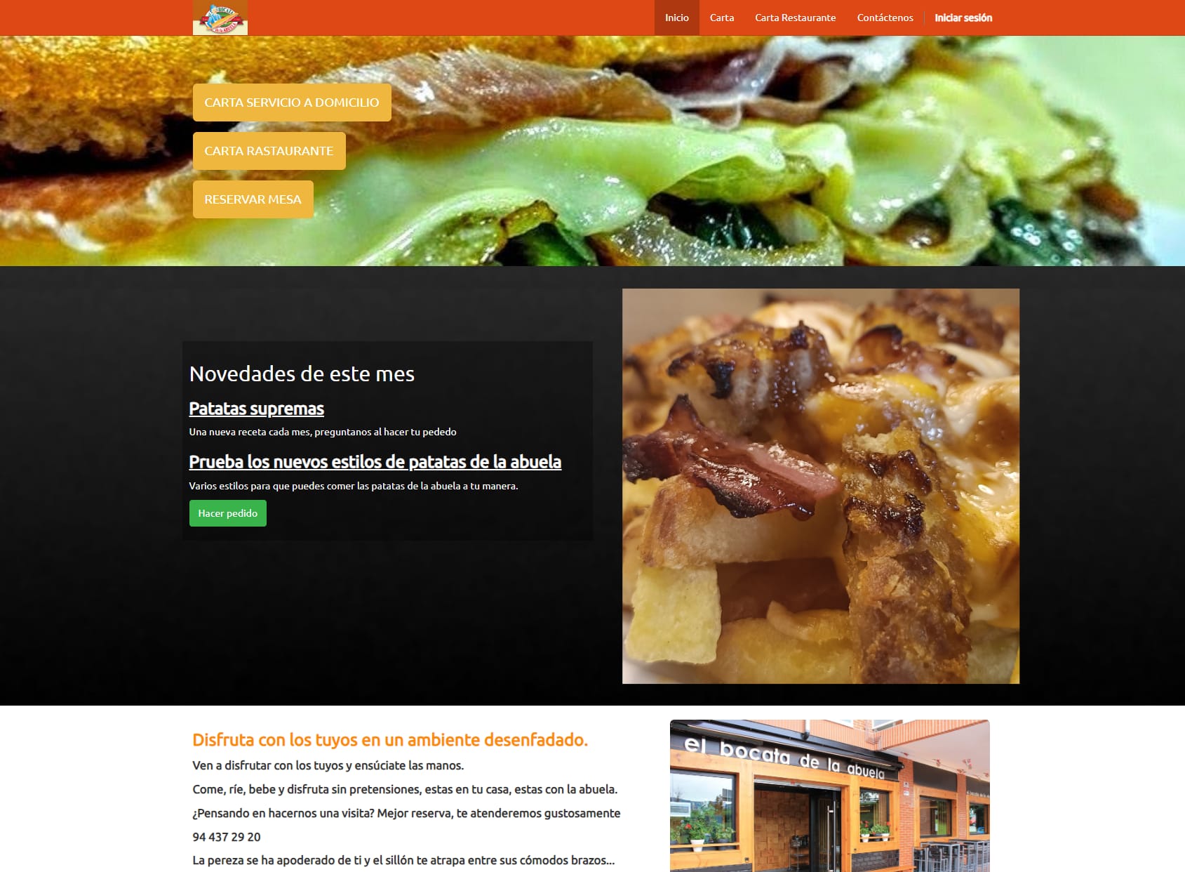 Restaurante El Bocata de la Abuela, bocatería en Bizkaia