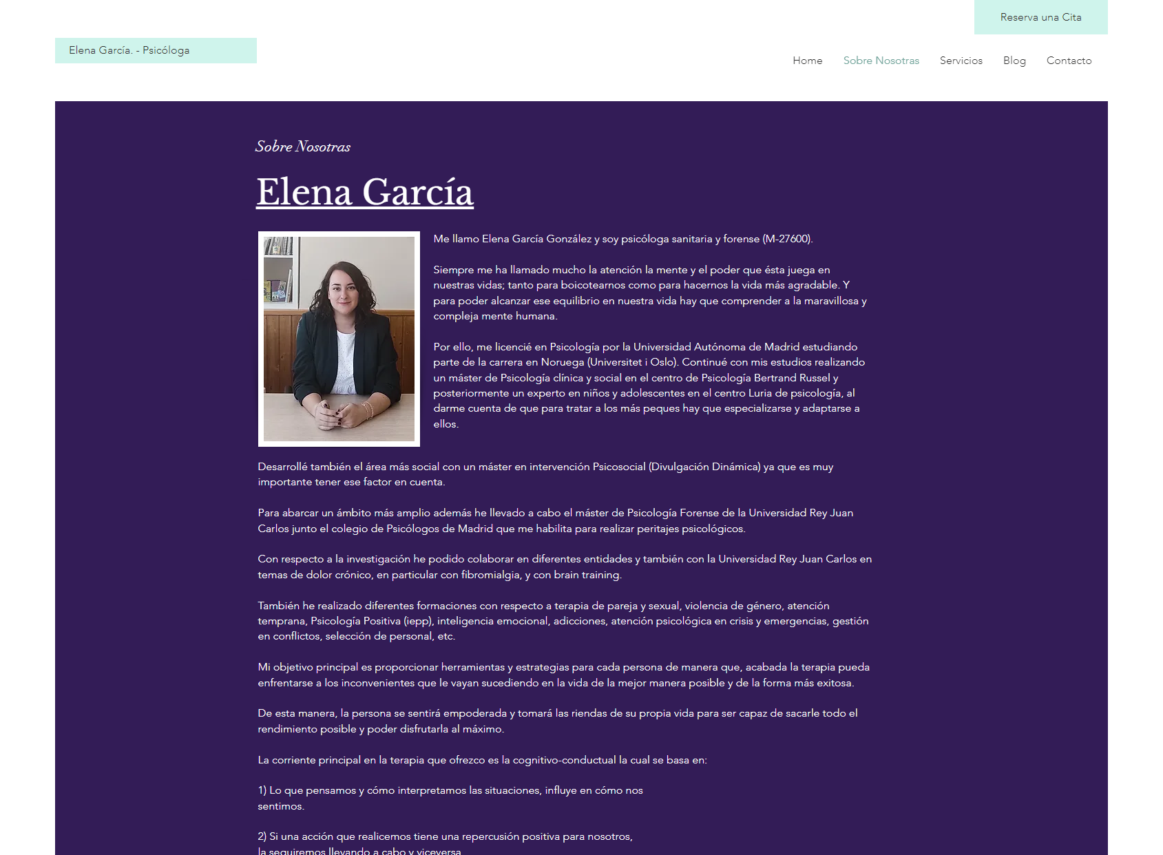 Elena García Psicología