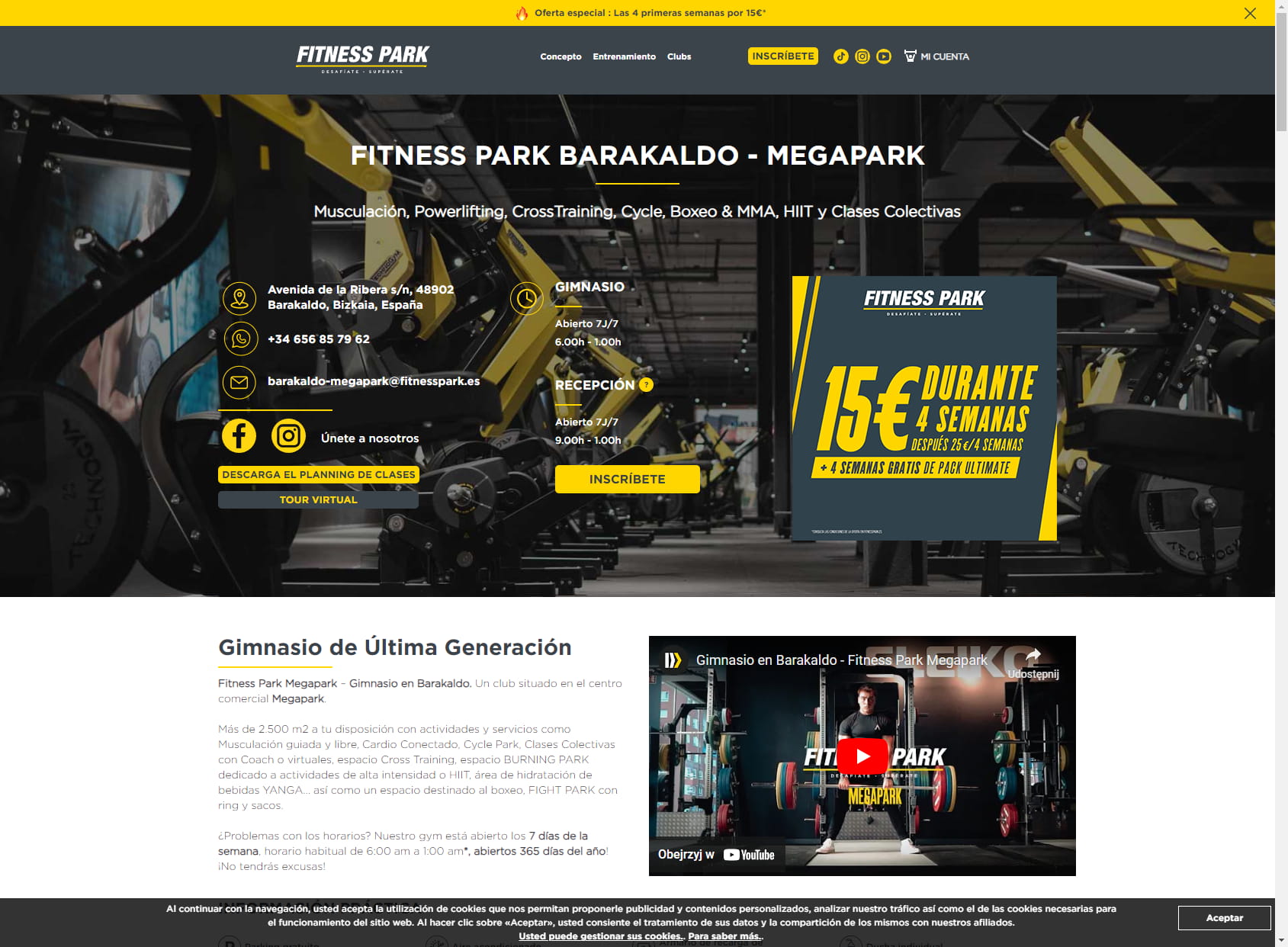Fitness Park Barakaldo - Megapark