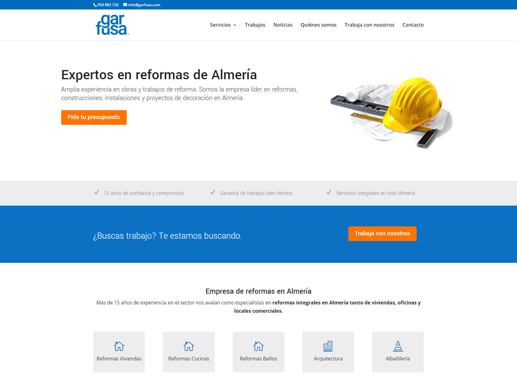 Almería Reforms company. Garfusa