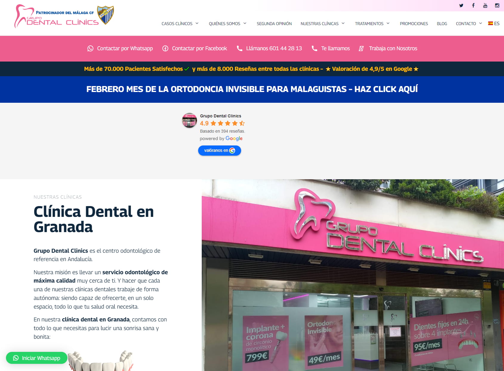 Clínica Dental Granada | Grupo Dental Clinics