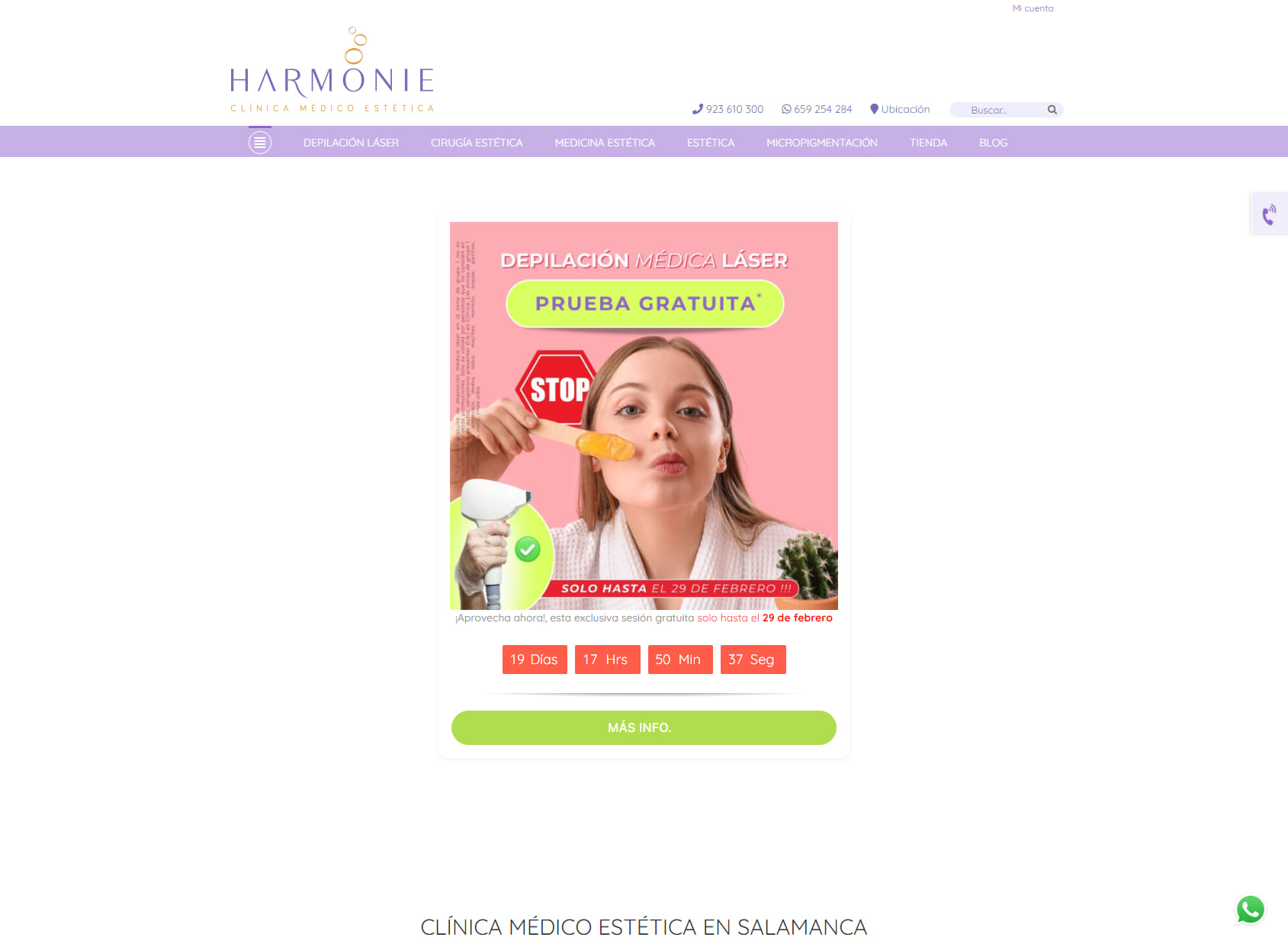 Harmonie Salamanca | Depilación Láser