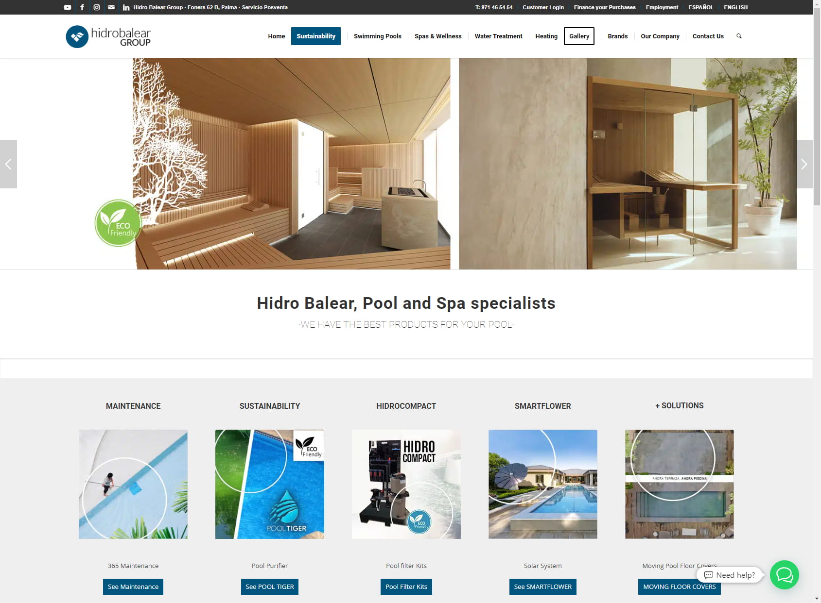 Hidro Balear Group - Especialistas en Piscinas, Spas y Tratamiento del Agua
