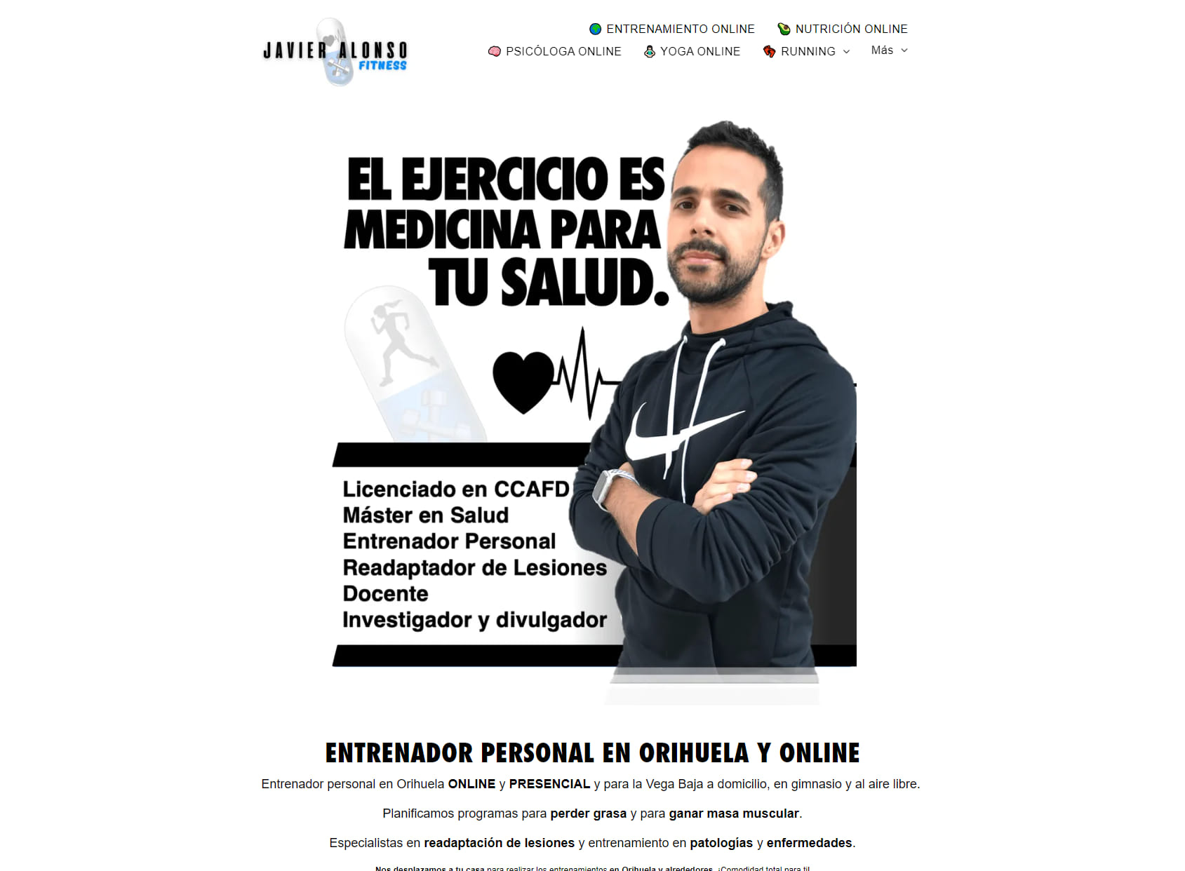 Javier Alonso Fitness | Entrenador Personal