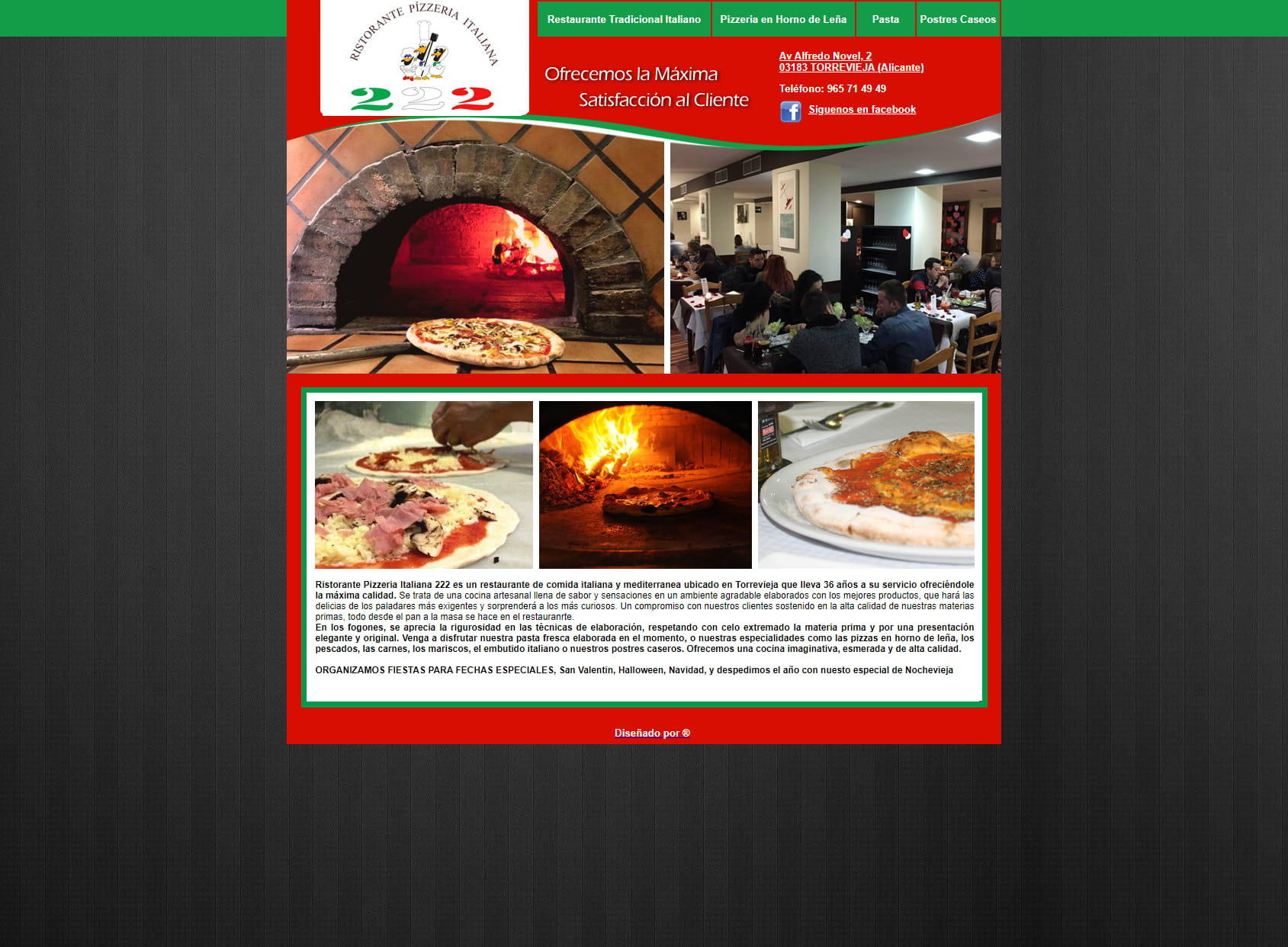 Restaurante pizzería italiana 222