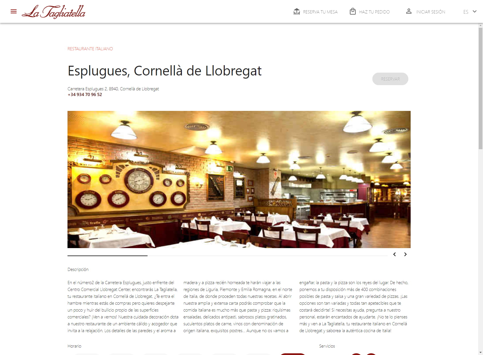 Restaurant La Tagliatella | Cornellà de Llobregat