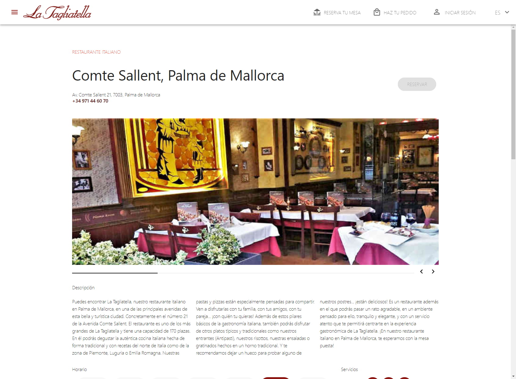 Restaurant La Tagliatella | Av. Comte de Sallent, Palma