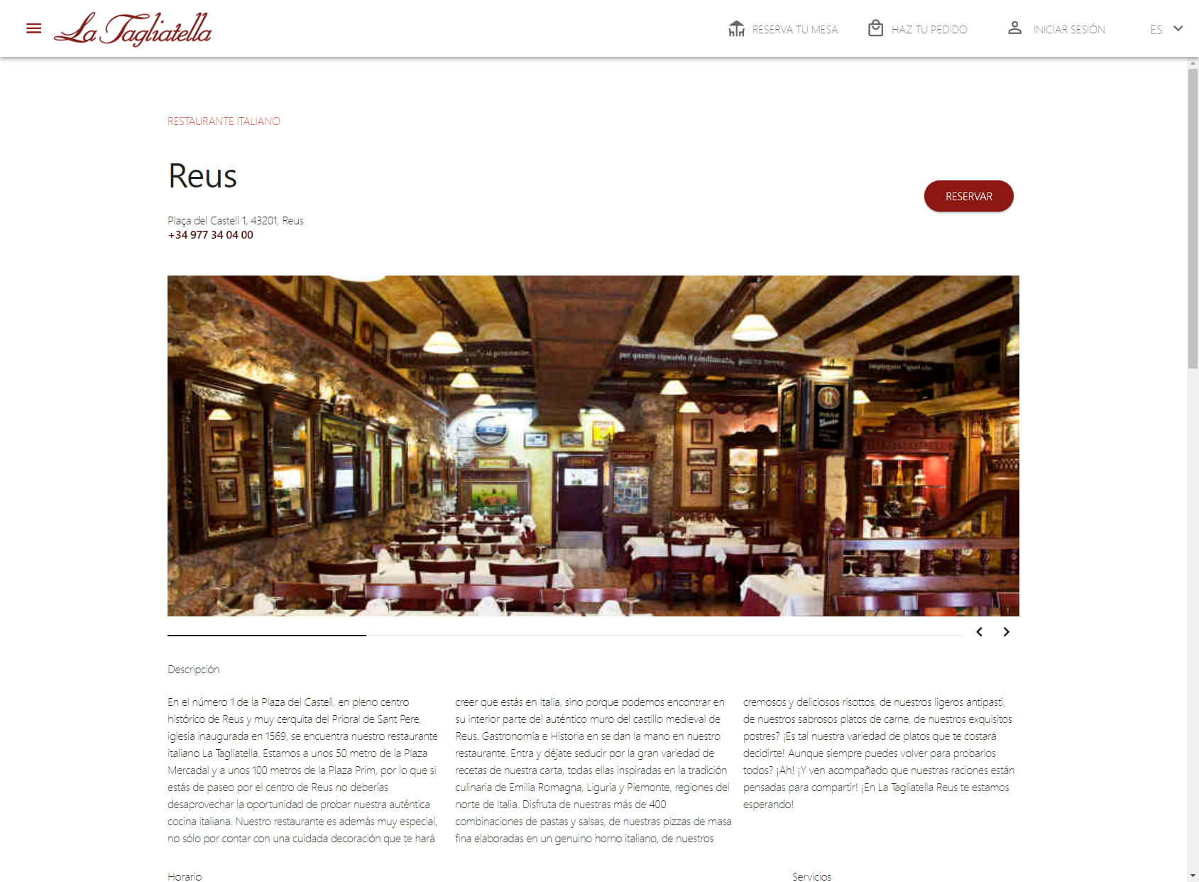 Restaurant La Tagliatella | Reus