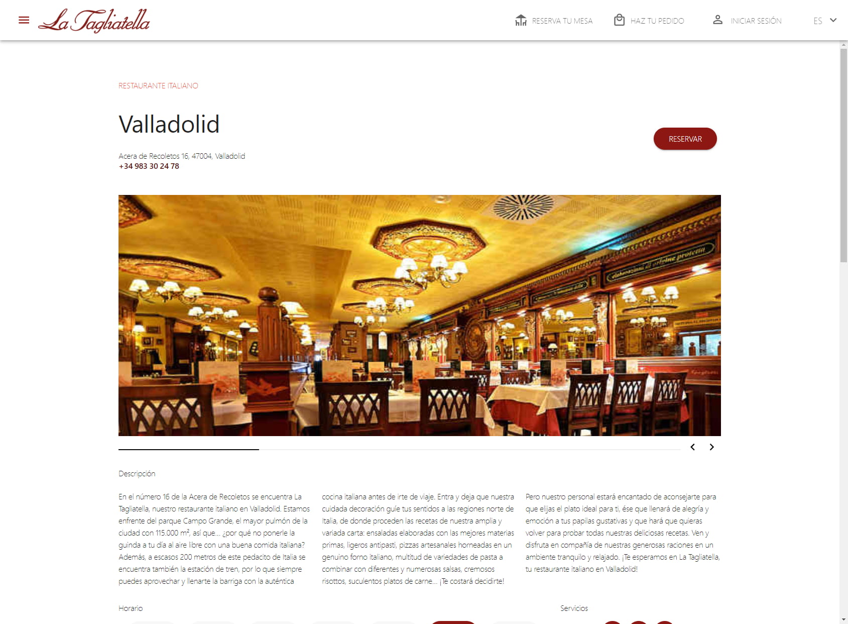 Restaurante La Tagliatella | Valladolid
