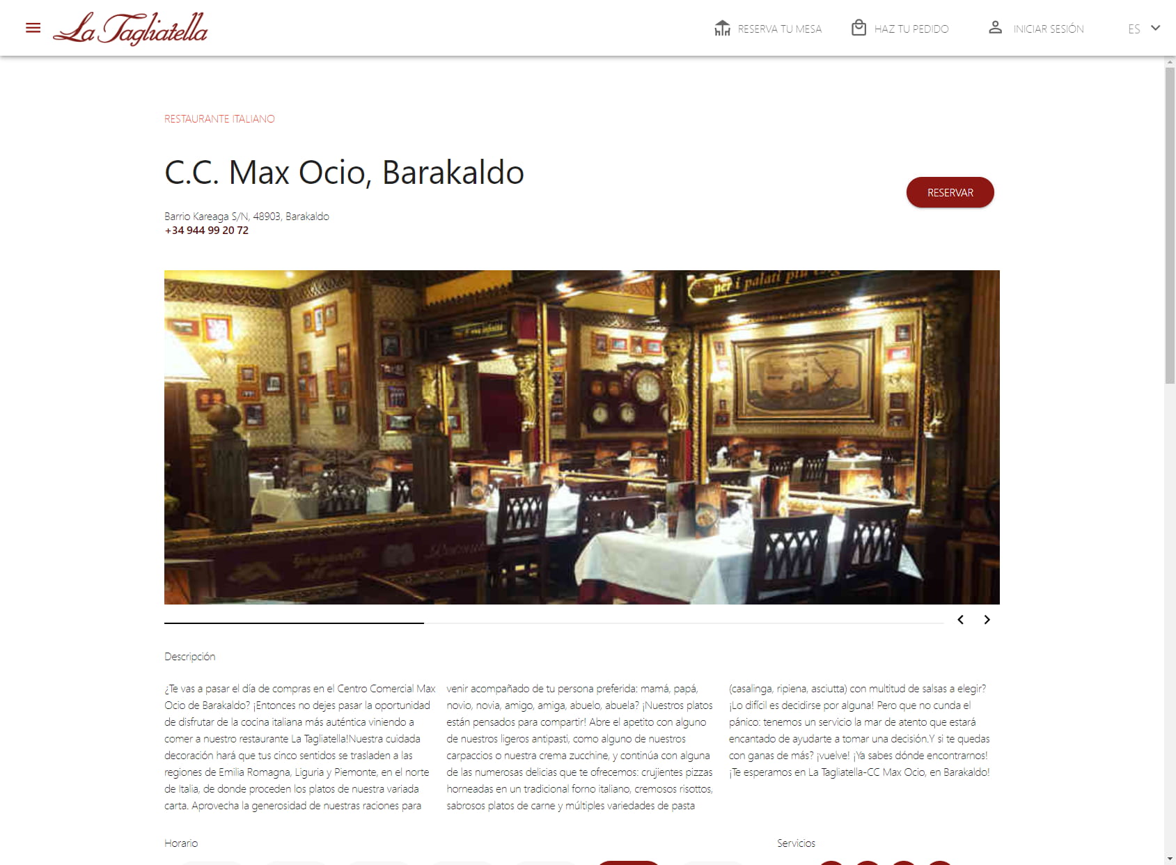 Restaurante La Tagliatella | Max Ocio, Barakaldo
