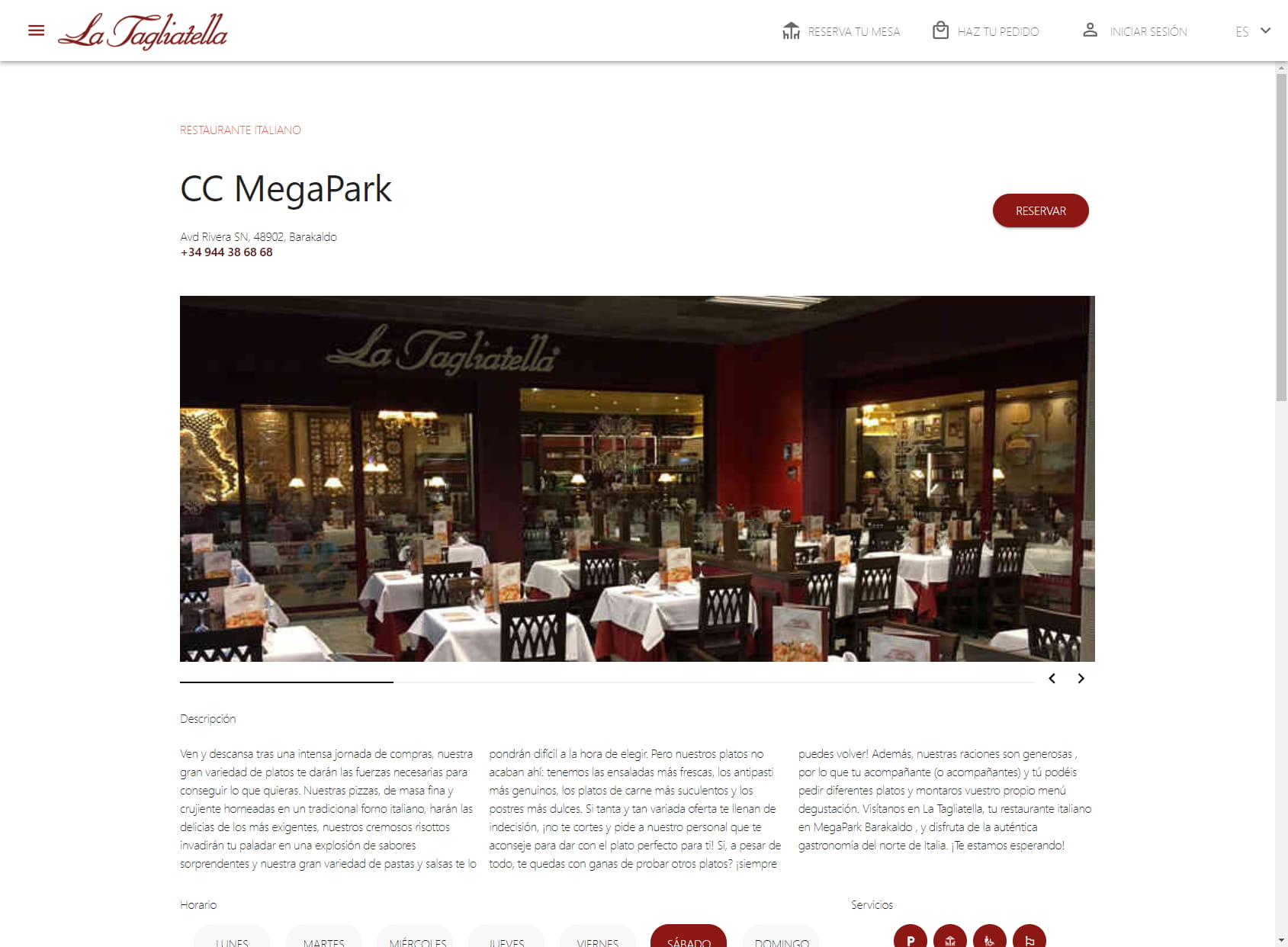 Restaurante La Tagliatella | Megapark, Barakaldo