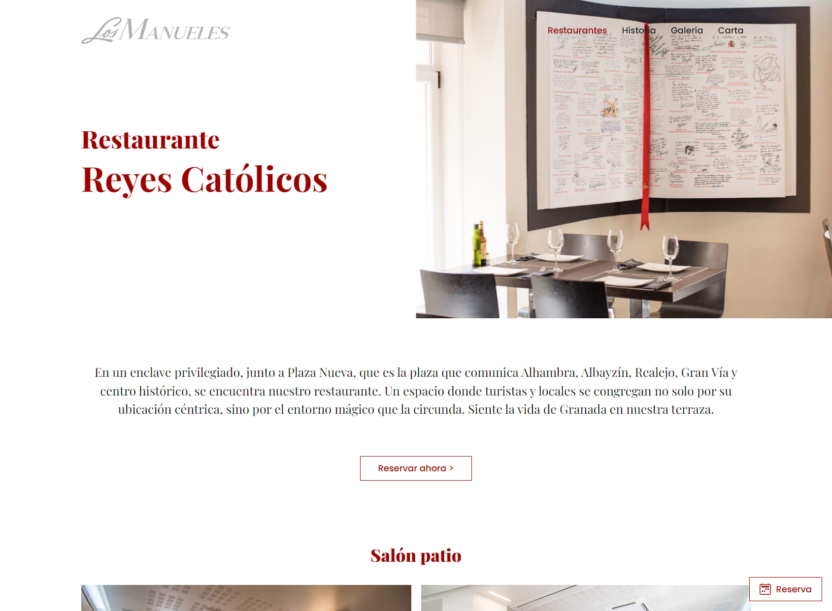 Los Manueles Reyes Católicos - Restaurante Granadino