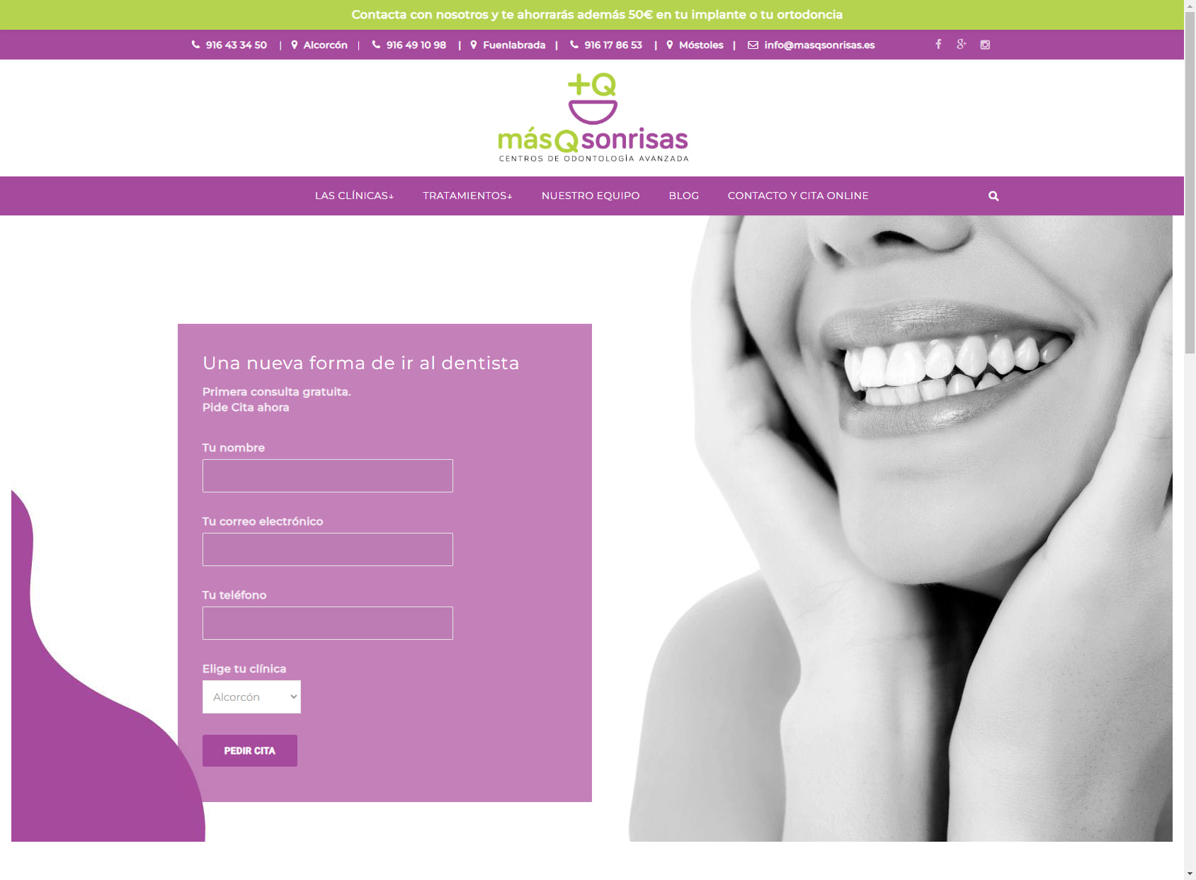Clínica Dental Más Que Sonrisas | Alcorcón