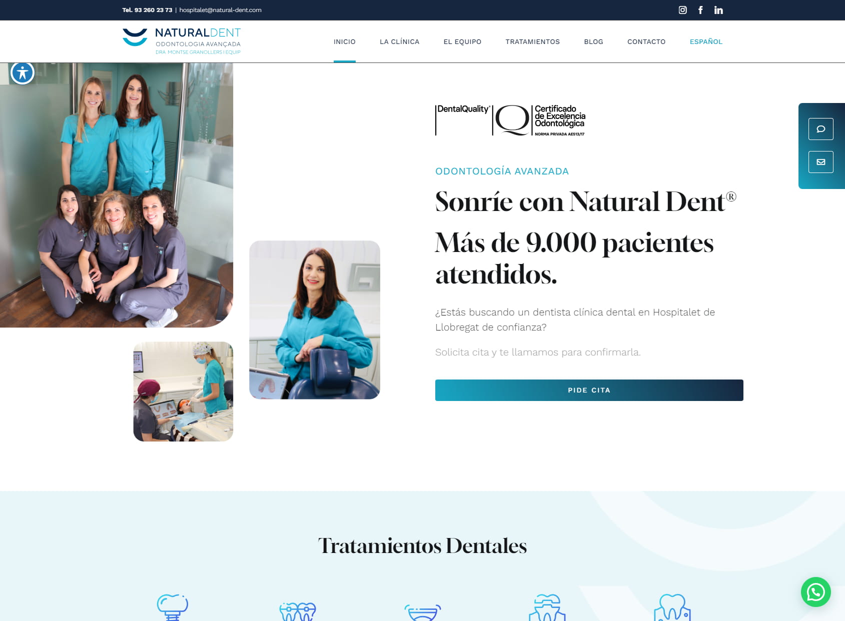 Clínica Dental NATURAL DENT Dra.Montse Granollers i Equip