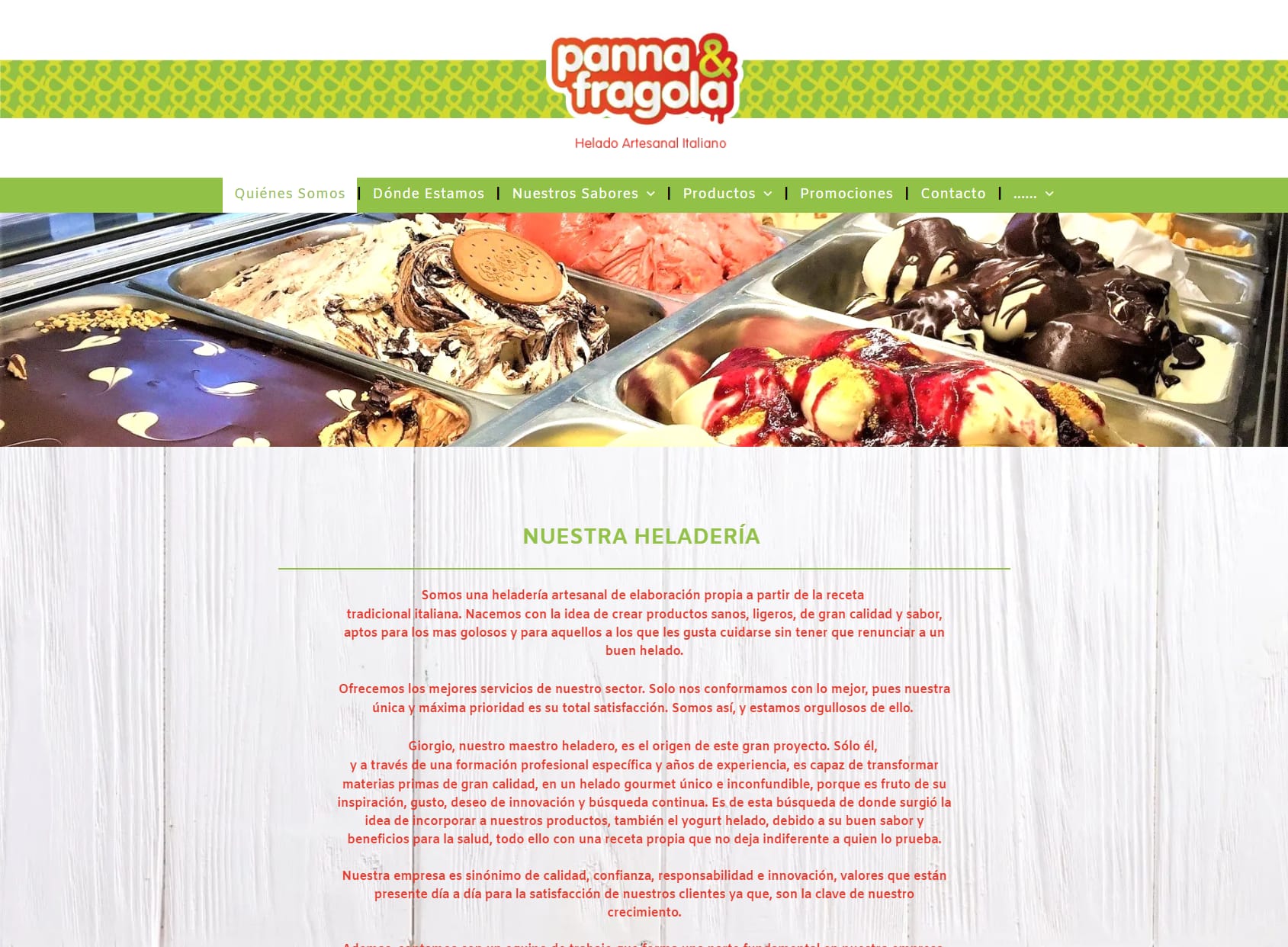 Panna&Fragola Heladeria Pizzeria Restaurante Italiano Samil Vigo