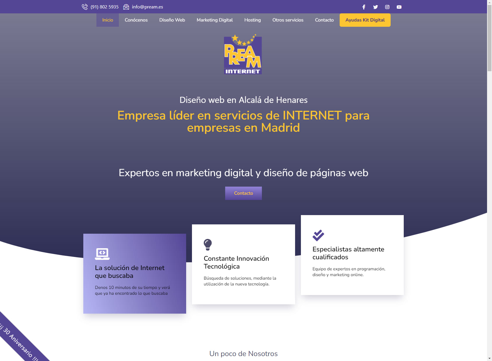 PREAM Internet Diseño Web y Marketing Digital SEO SEM Alcalá de Henares