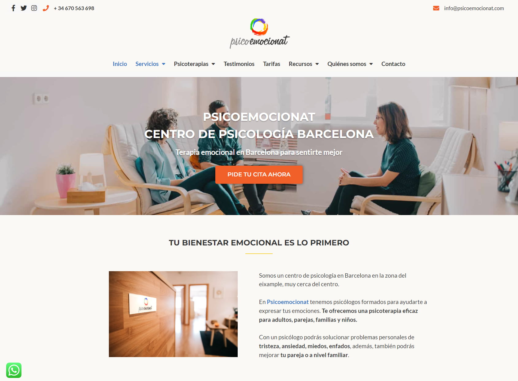 Psicoemocionat - Centro de psicología emocional Barcelona - Terapia individual,pareja,familiar.
