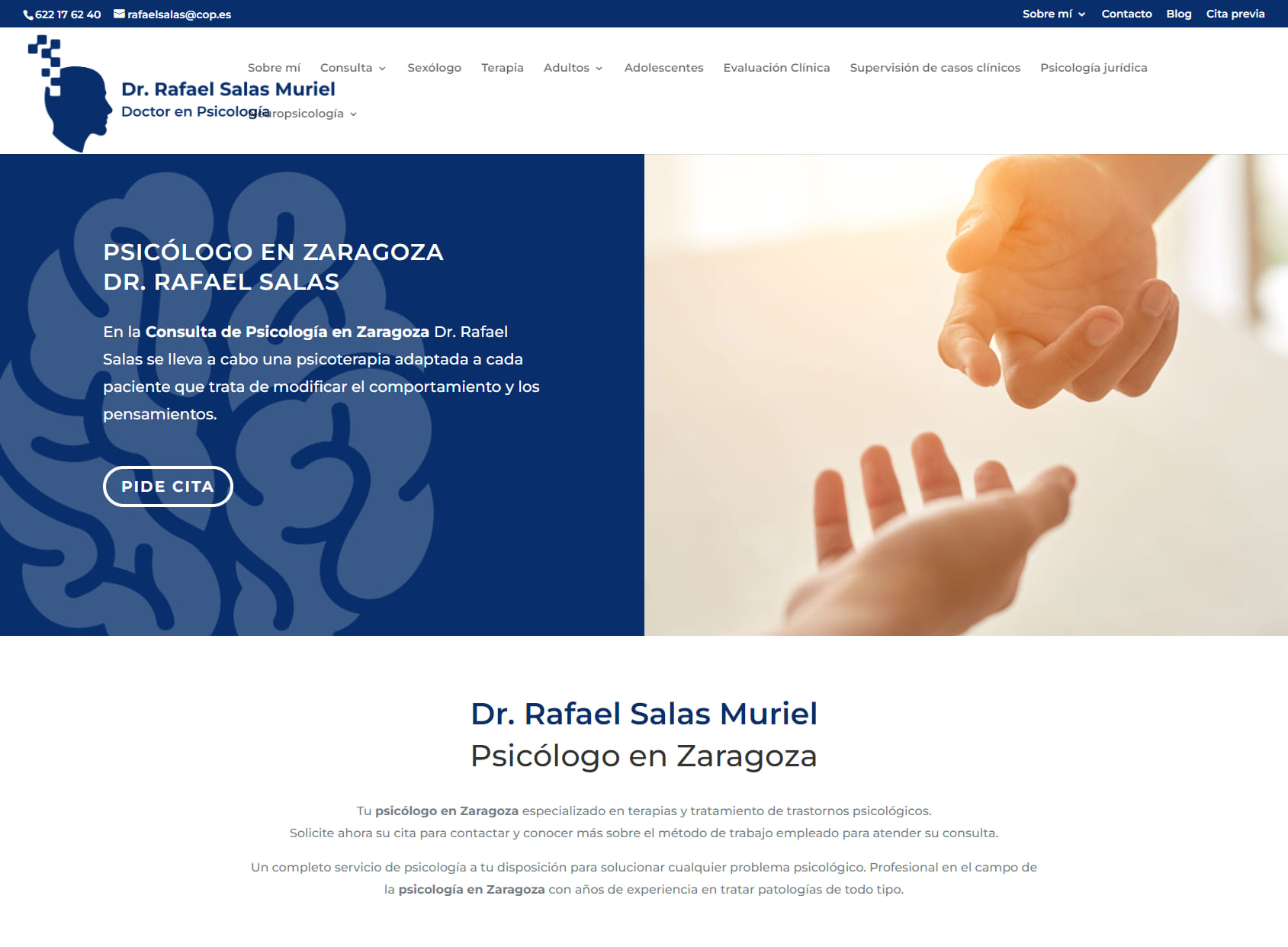 Psicólogo en Zaragoza | Dr. Rafael Salas Muriel