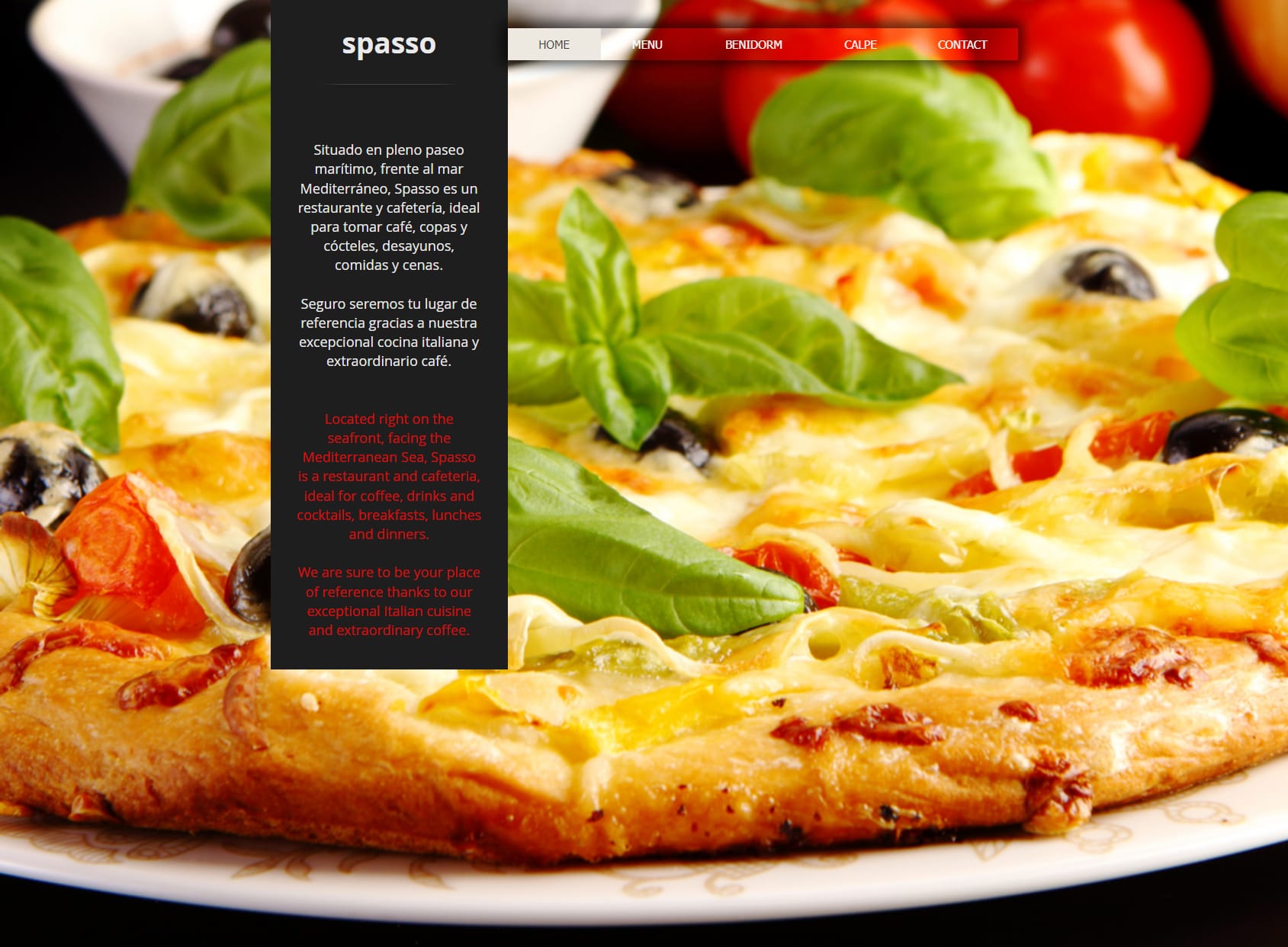 Spasso Benidorm | Italian Restaurant - Pizzeria