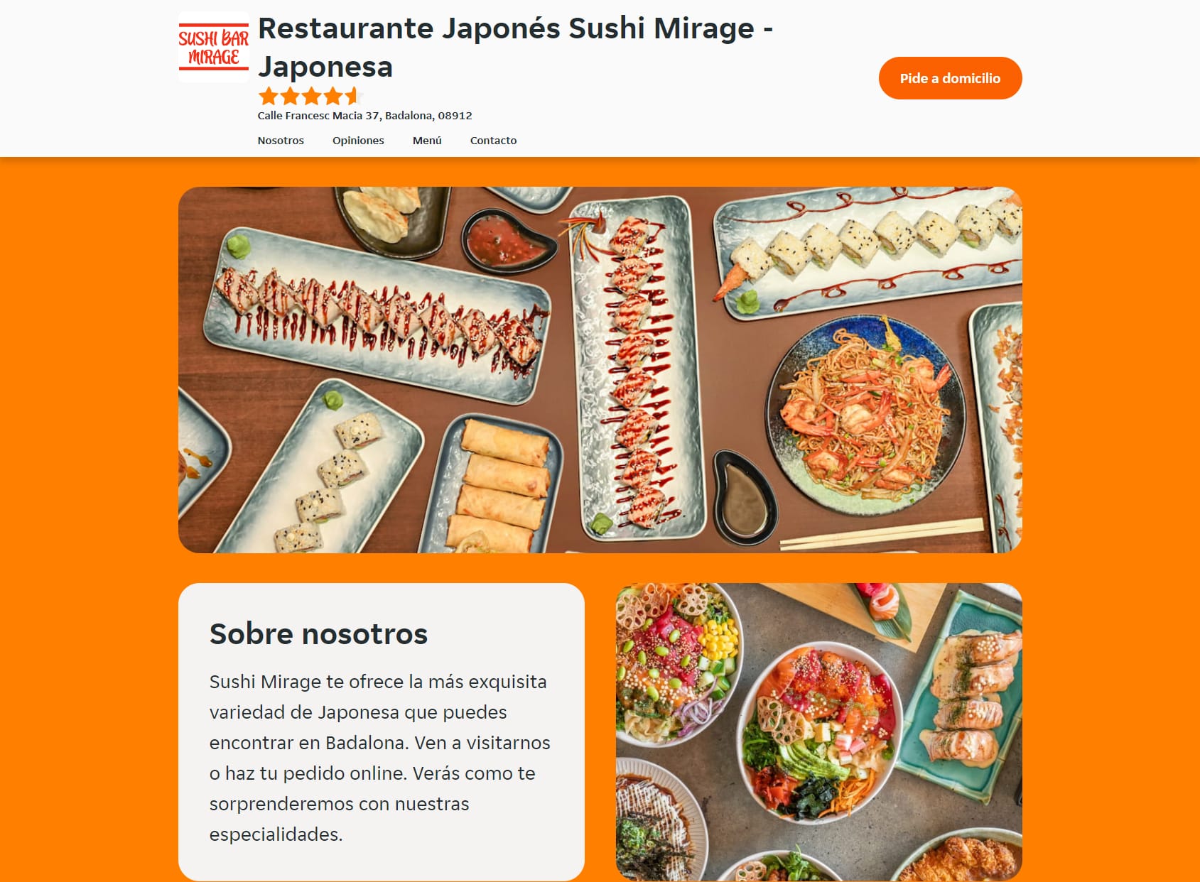 restaurante japonés MIRAGE