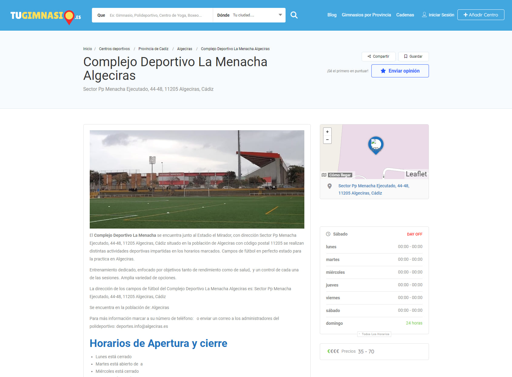 Complejo Deportivo La Menacha
