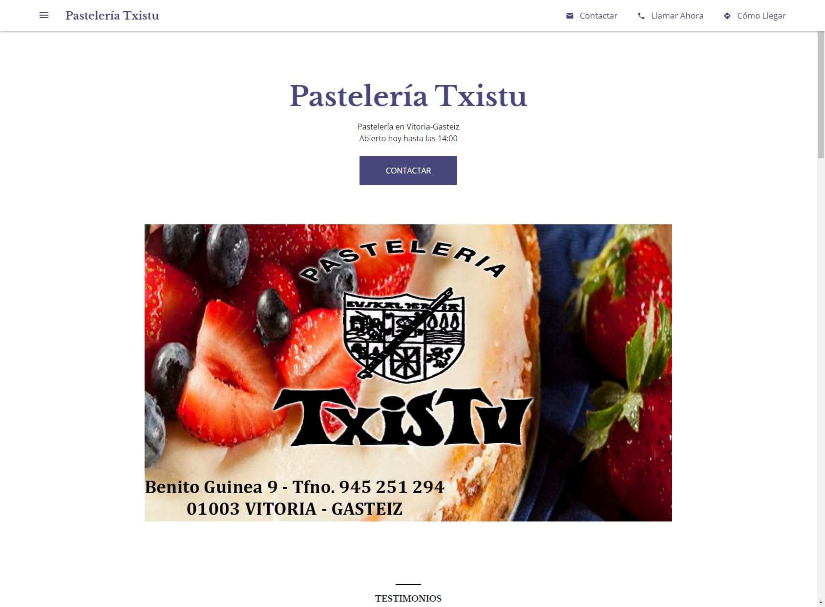 Pastelería Txistu